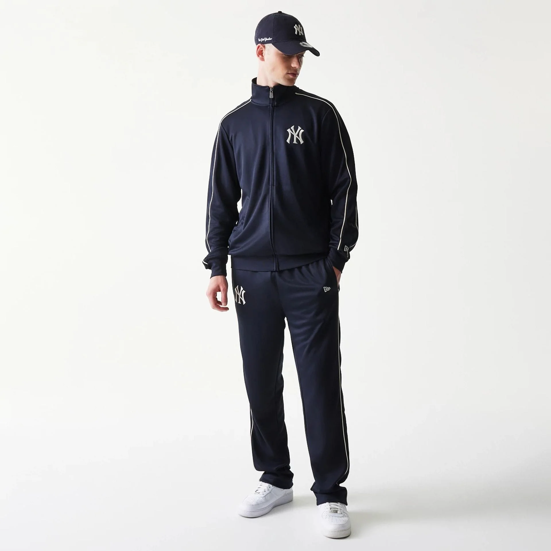 New York Yankees MLB Piping Navy Straight Leg Joggers - Image 8