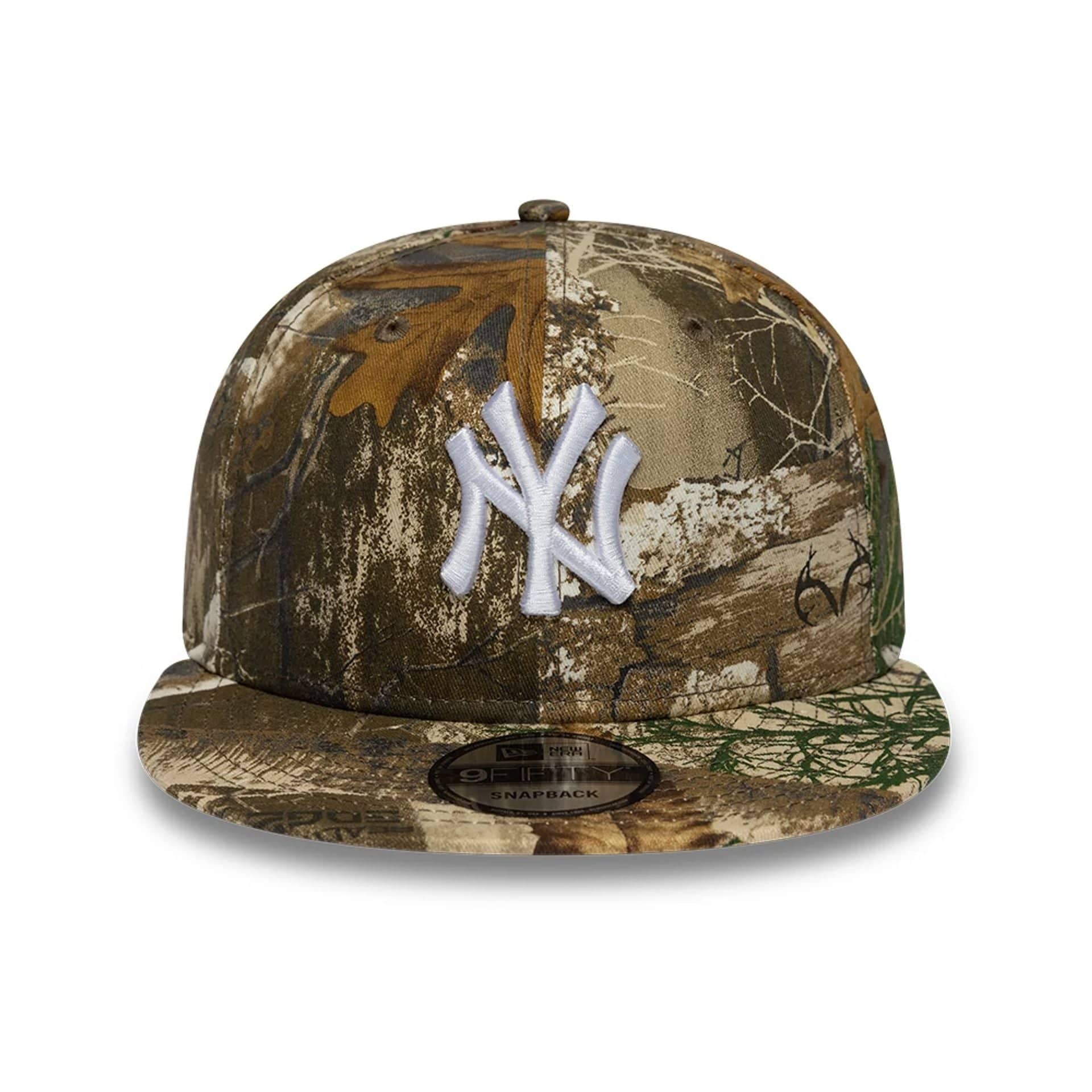 New York Yankees MLB Real Tree Beige 9FIFTY Snapback Cap - Image 2