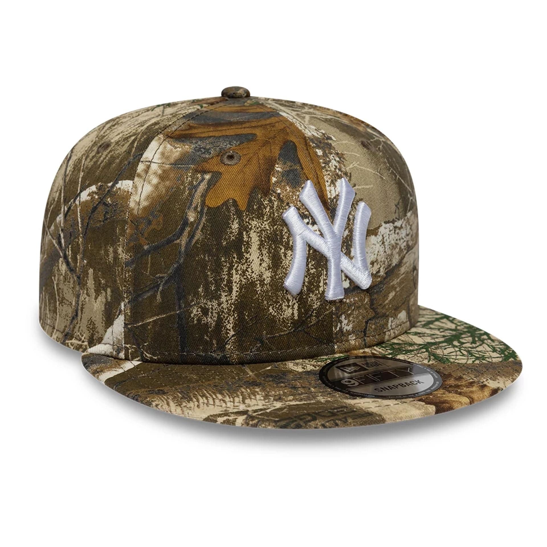 New York Yankees MLB Real Tree Beige 9FIFTY Snapback Cap - Image 3