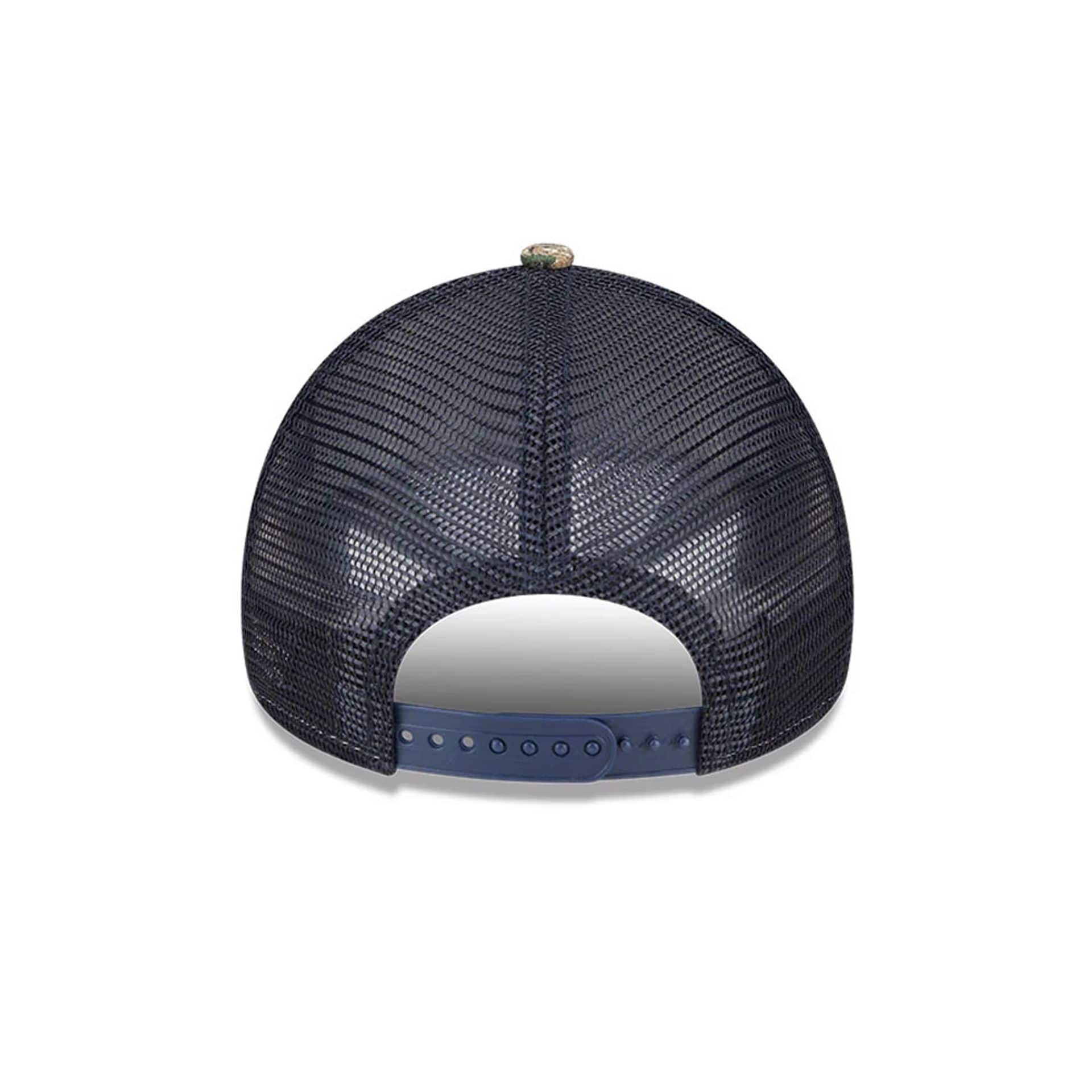 New York Yankees MLB Realtree Camo Navy 9FORTY A-Frame Trucker Adjustable Cap - Image 5