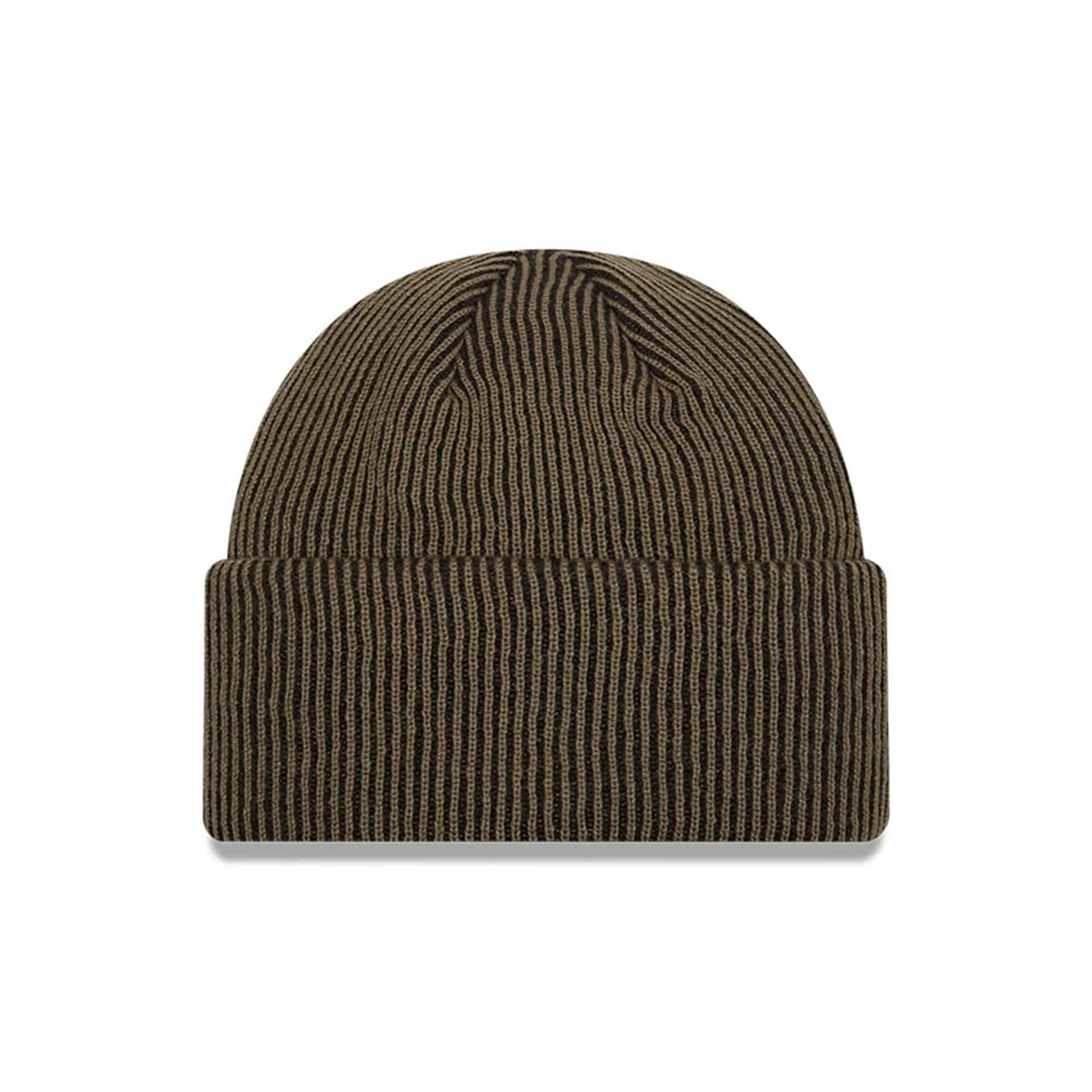 New York Yankees MLB Rib Dark Green Cuff Knit Beanie Hat - Image 2
