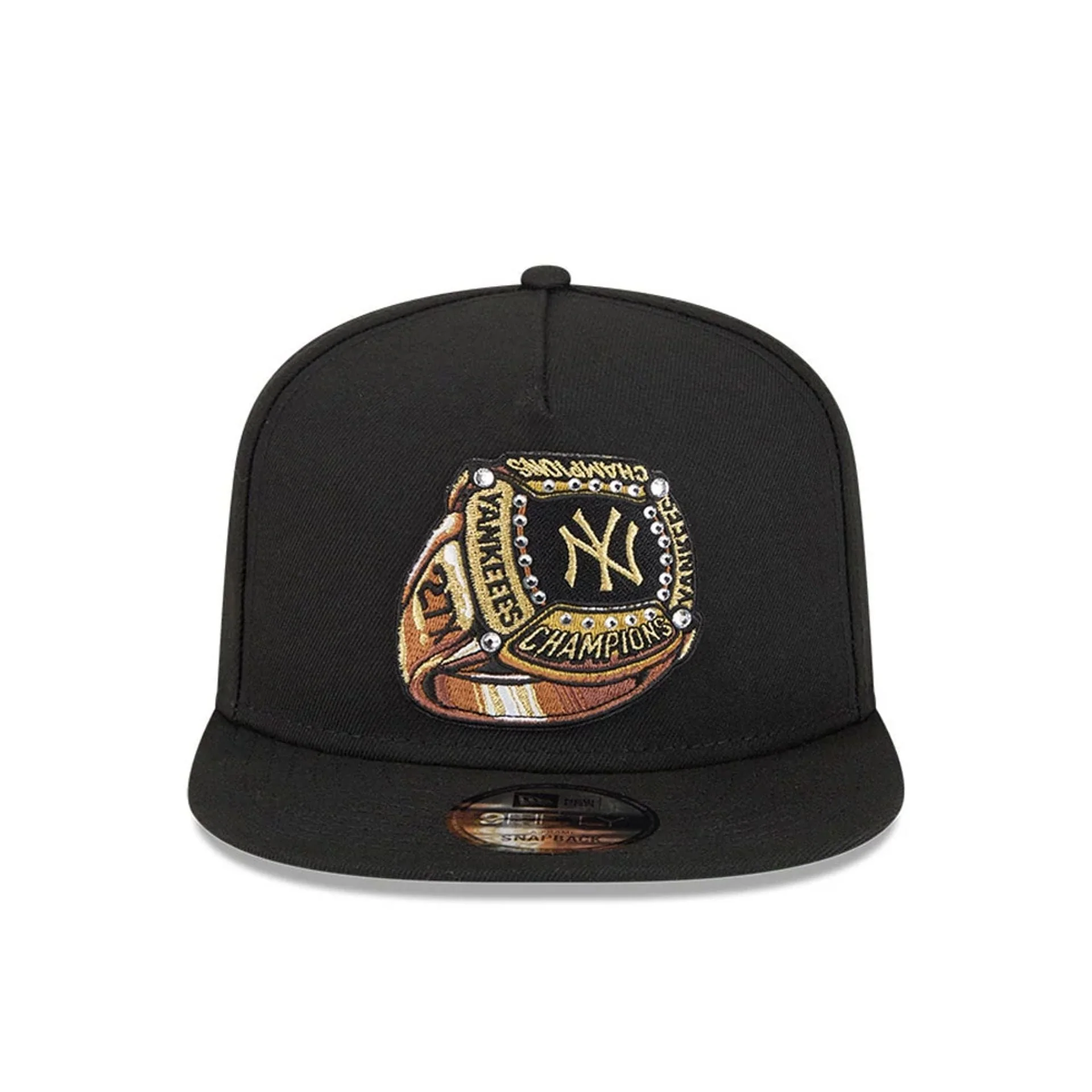 New York Yankees MLB Ring Black 9FIFTY A-Frame Snapback Adjustable Cap - Image 3