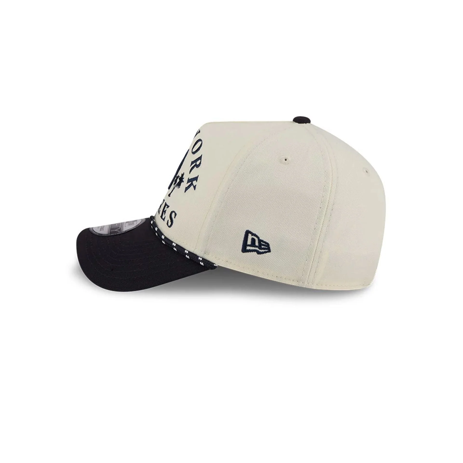 New York Yankees MLB Rope Navy 9FORTY A-Frame Adjustable Cap - Image 6