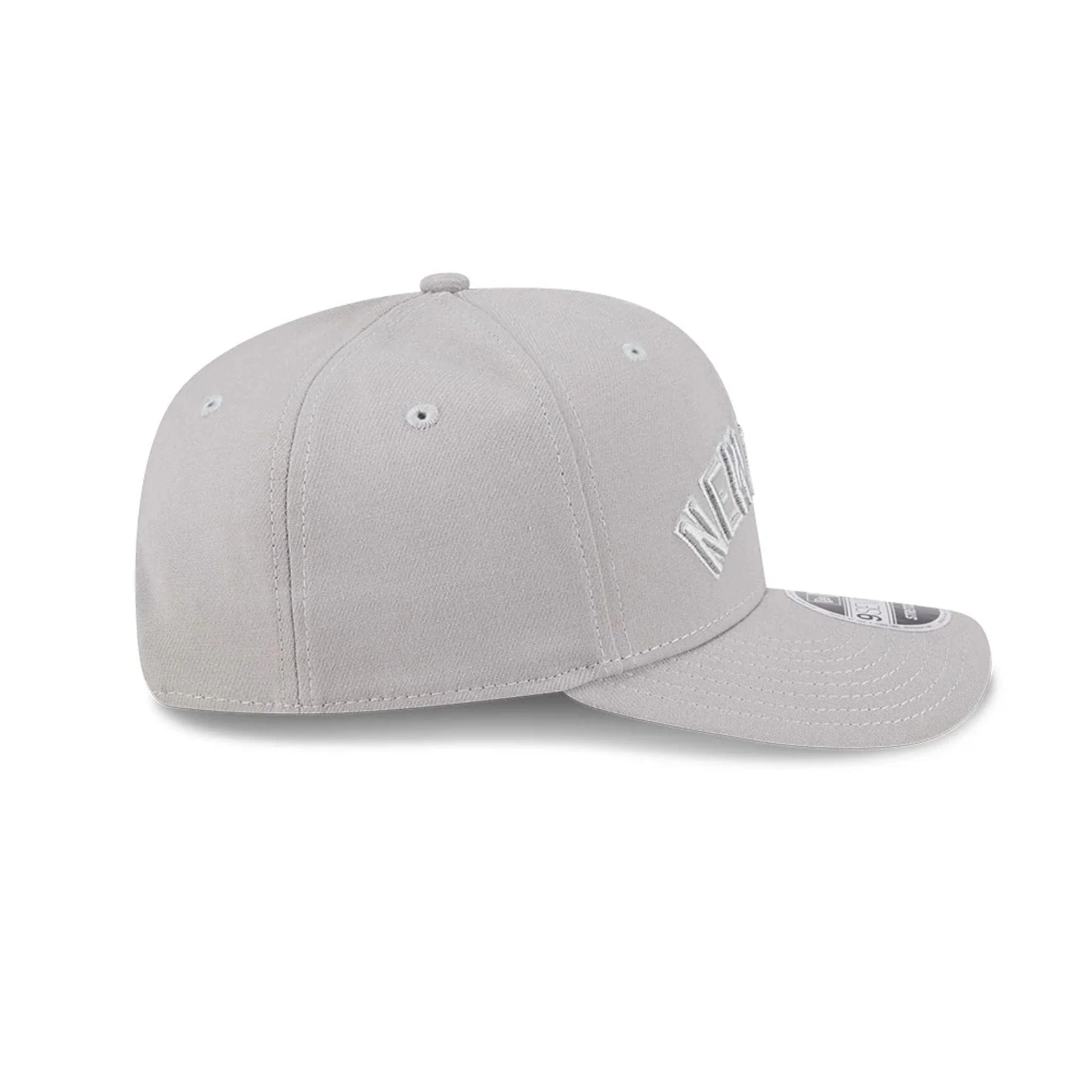 New York Yankees MLB Script Grey 9SEVENTY Stretch Snap Adjustable Cap - Image 5