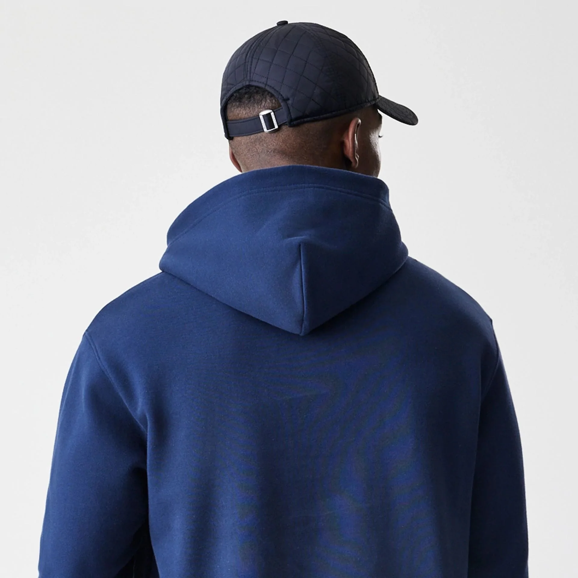 New York Yankees MLB Script Navy Oversized Pullover Hoodie - Image 7
