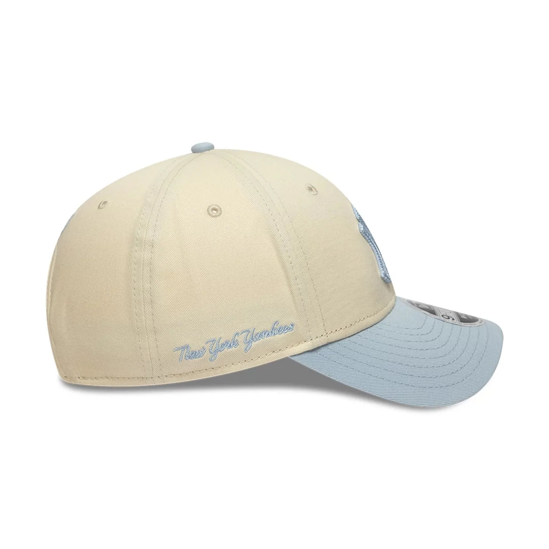 New York Yankees MLB Side Script Cream 9FORTY M-Crown Adjustable Cap - Image 5