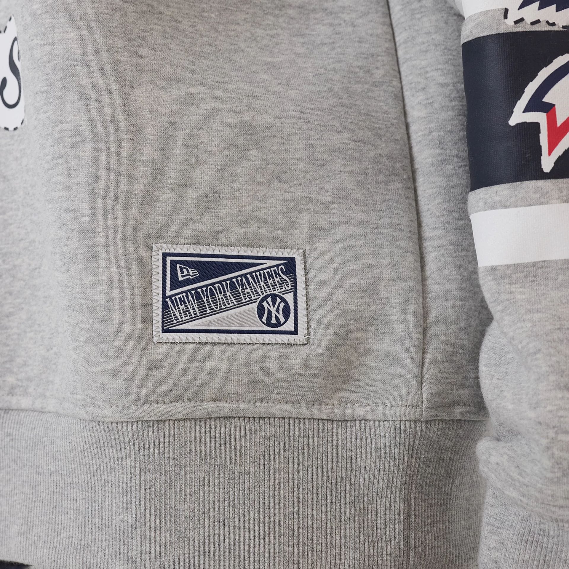 New York Yankees MLB Sport Classic Grey Crew Neck Sweater - Image 7