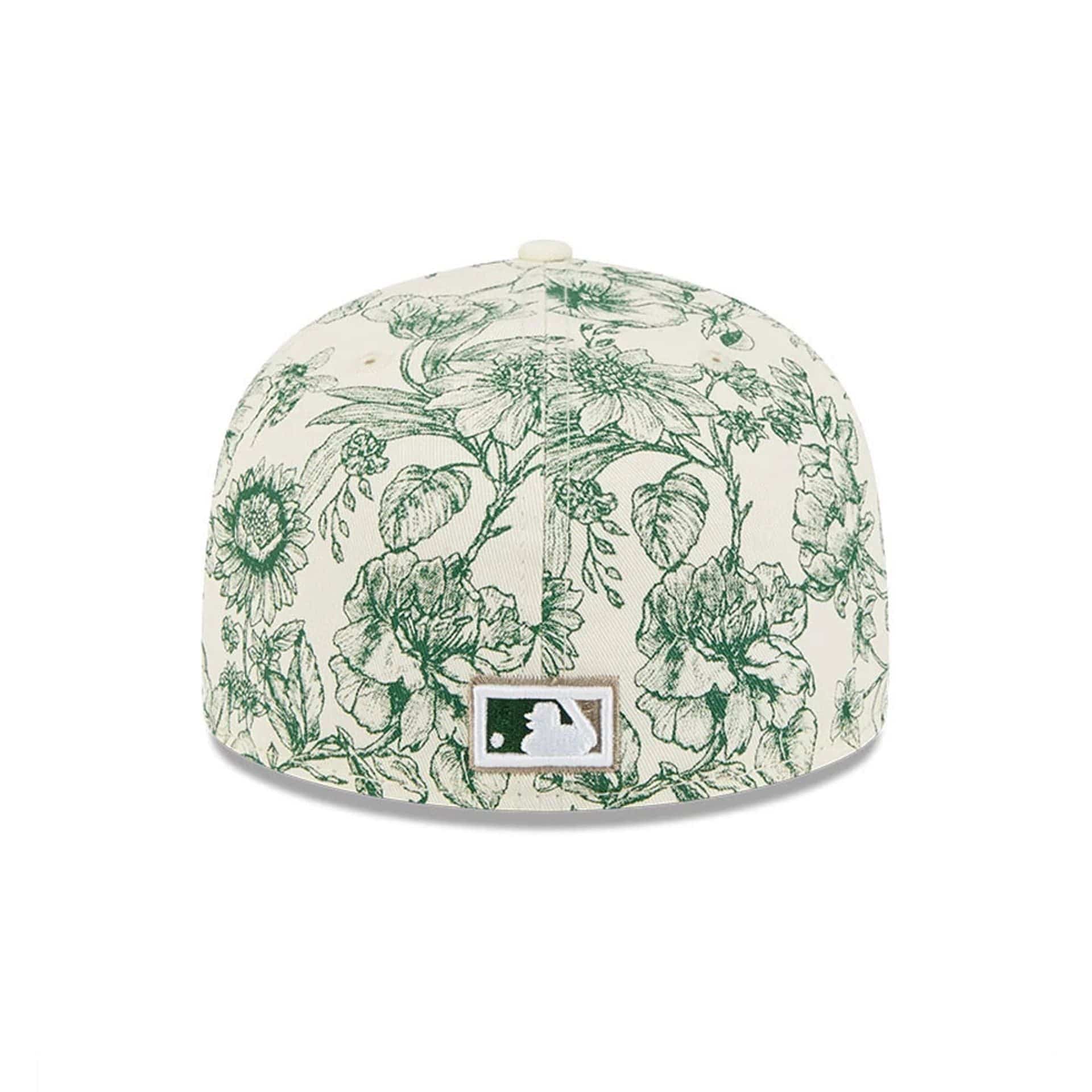 New York Yankees MLB Spring Floral White 59FIFTY Fitted Cap - Image 6