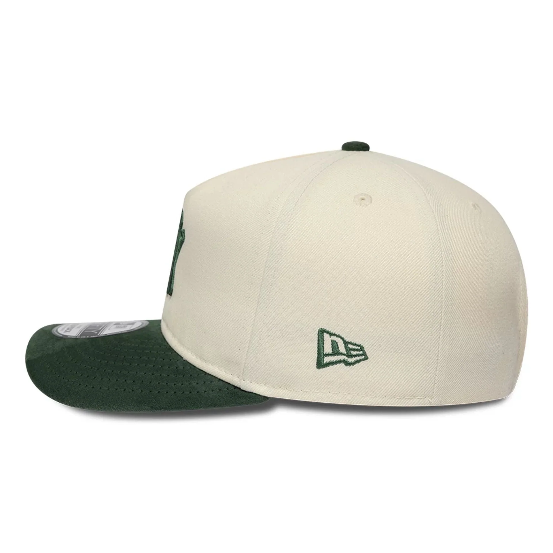 New York Yankees MLB Suede Visor Cream 9FIFTY A-Frame Adjustable Cap - Image 5