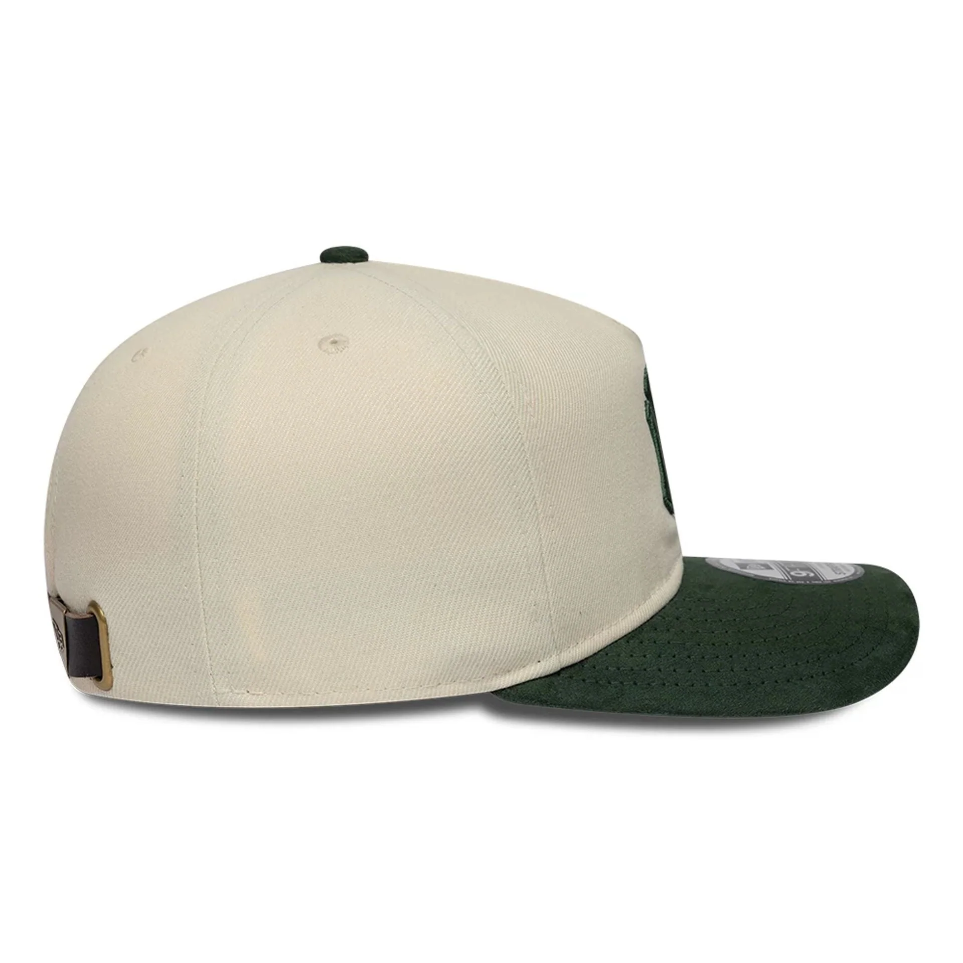 New York Yankees MLB Suede Visor Cream 9FIFTY A-Frame Adjustable Cap - Image 6