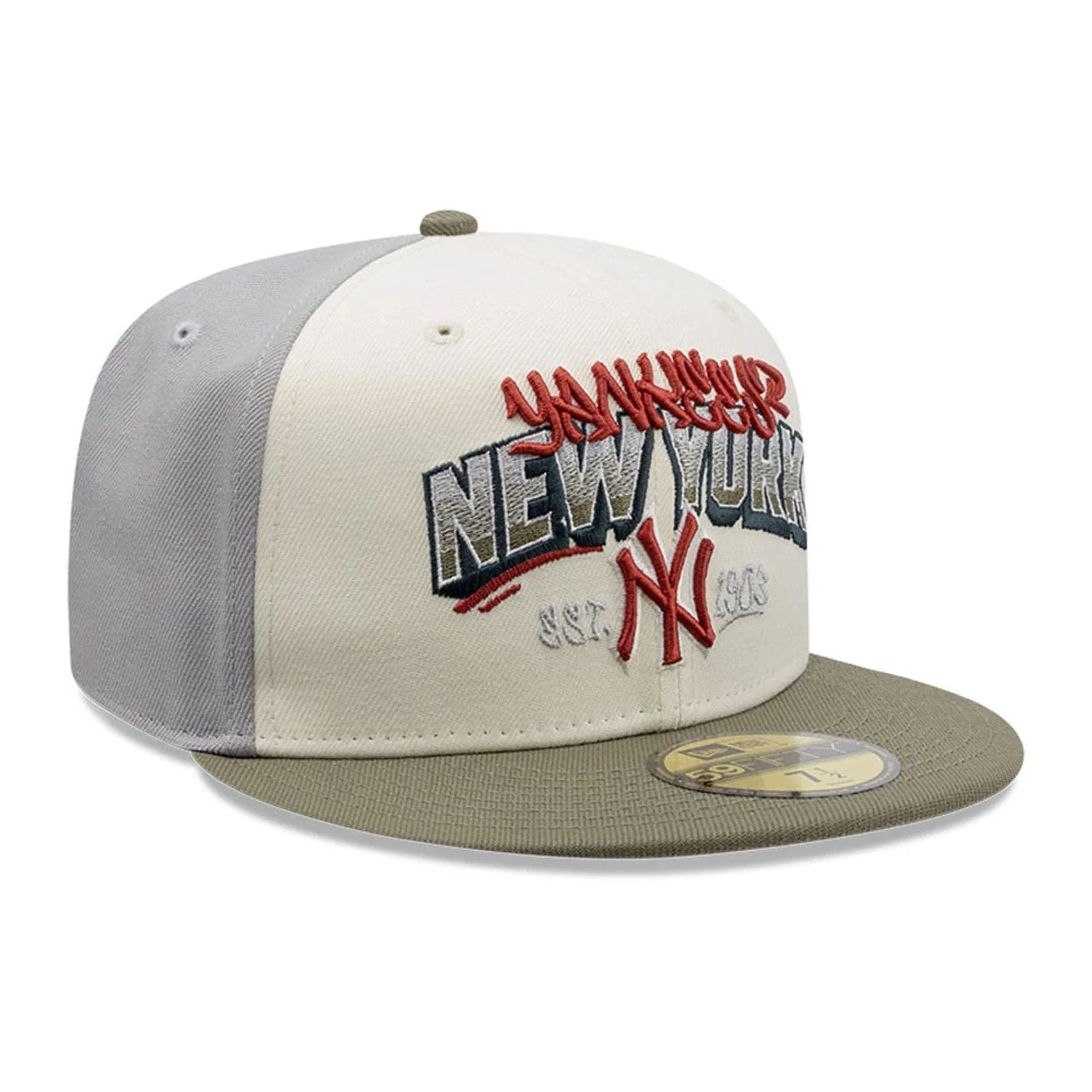 New York Yankees MLB Tagged Grey 59FIFTY Fitted Cap - Image 4