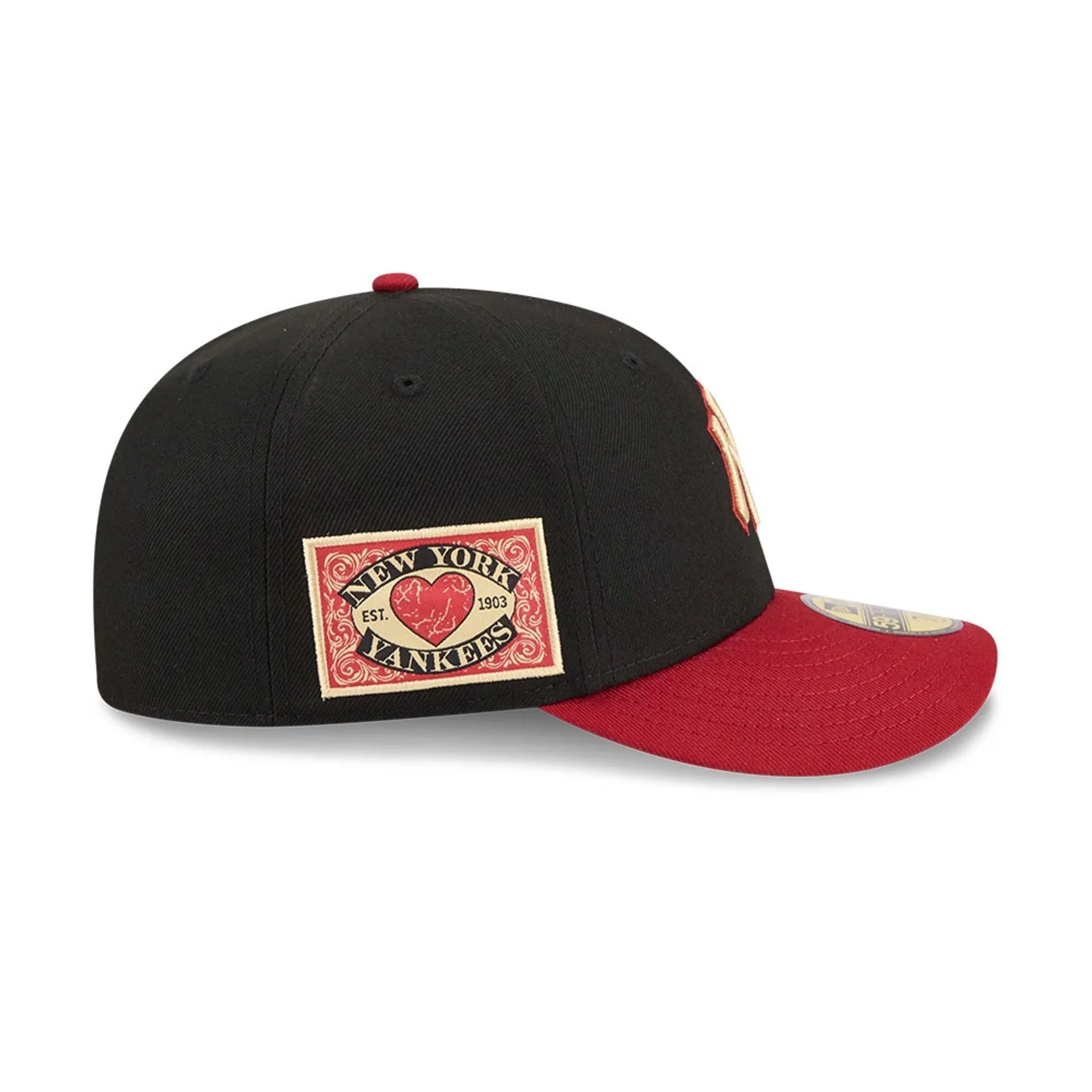 New York Yankees MLB Team Cards Black 59FIFTY Fitted Cap - Image 5