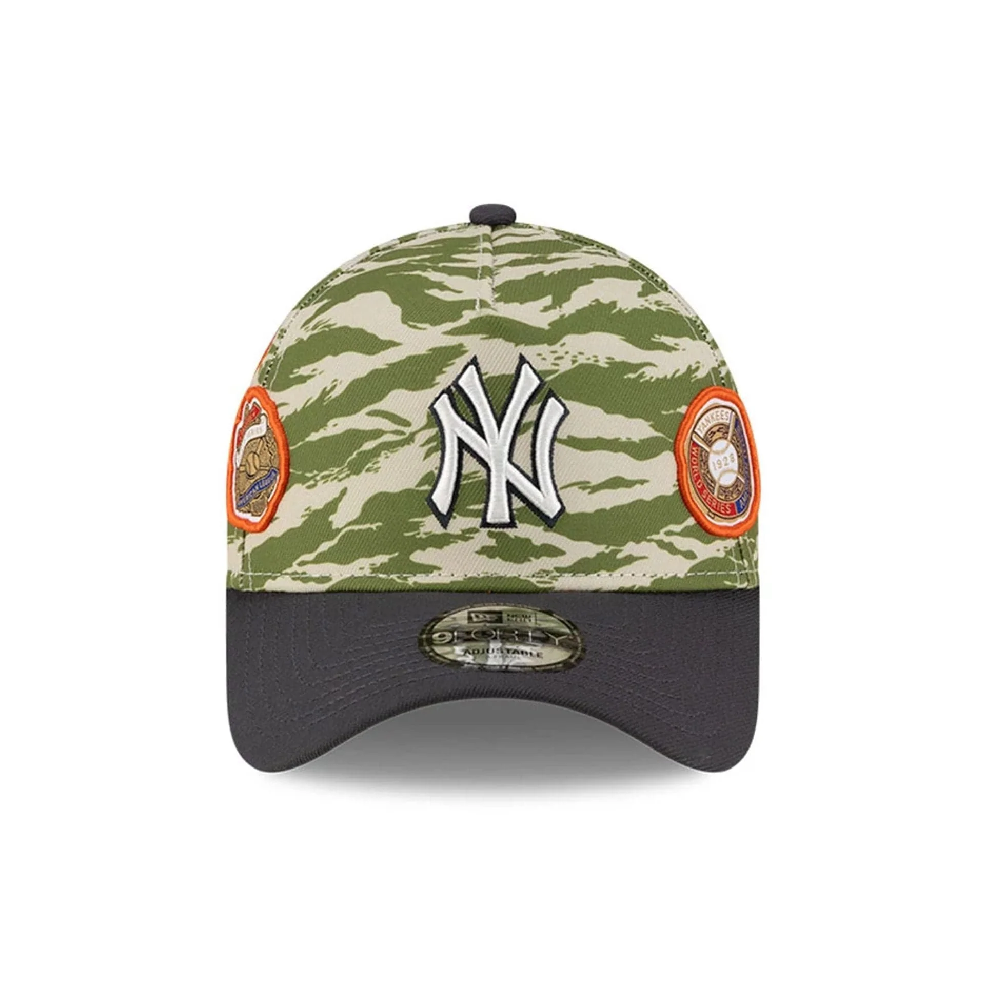 New York Yankees MLB Tiger Camo Green 9FORTY A-Frame Cap - Image 3