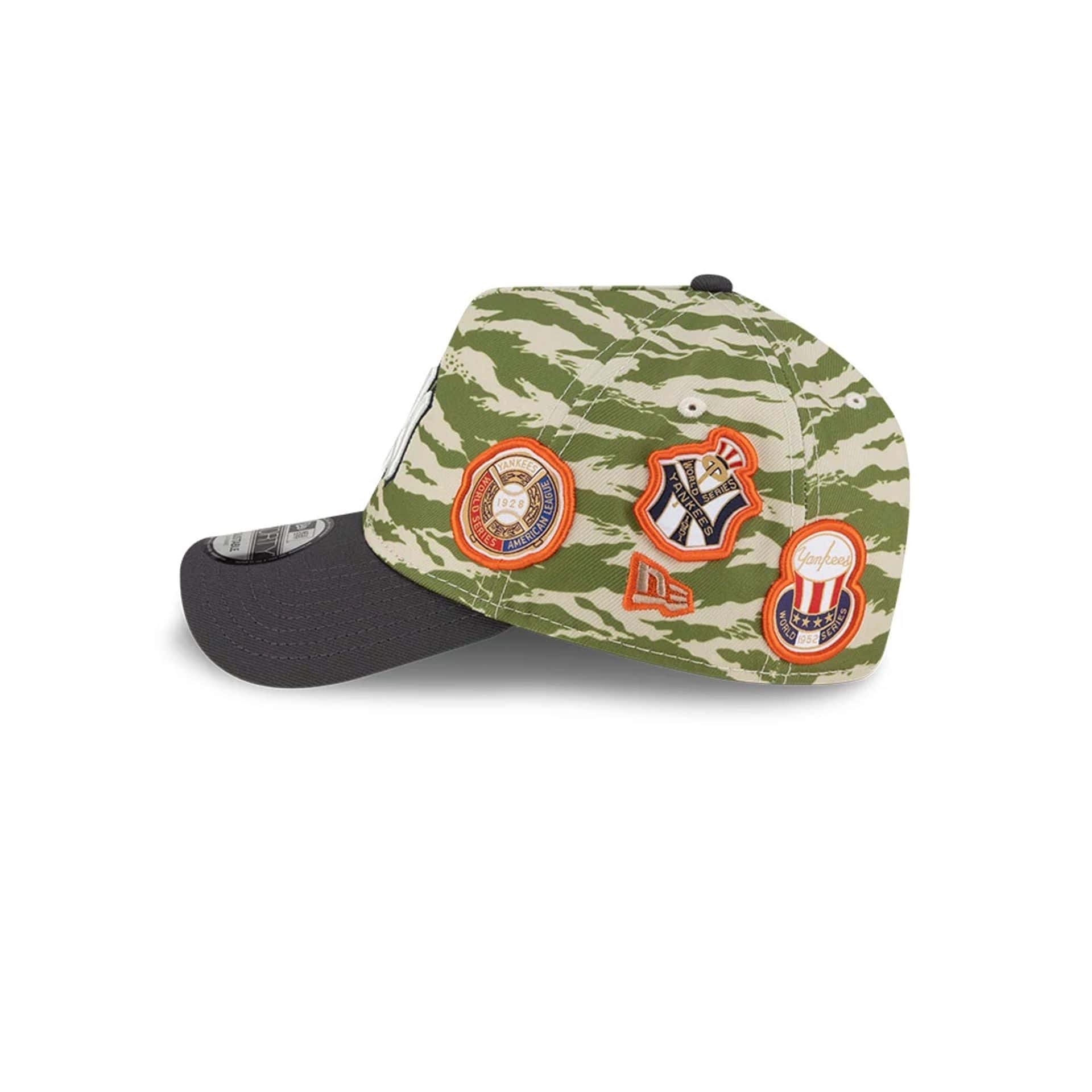 New York Yankees MLB Tiger Camo Green 9FORTY A-Frame Cap - Image 6