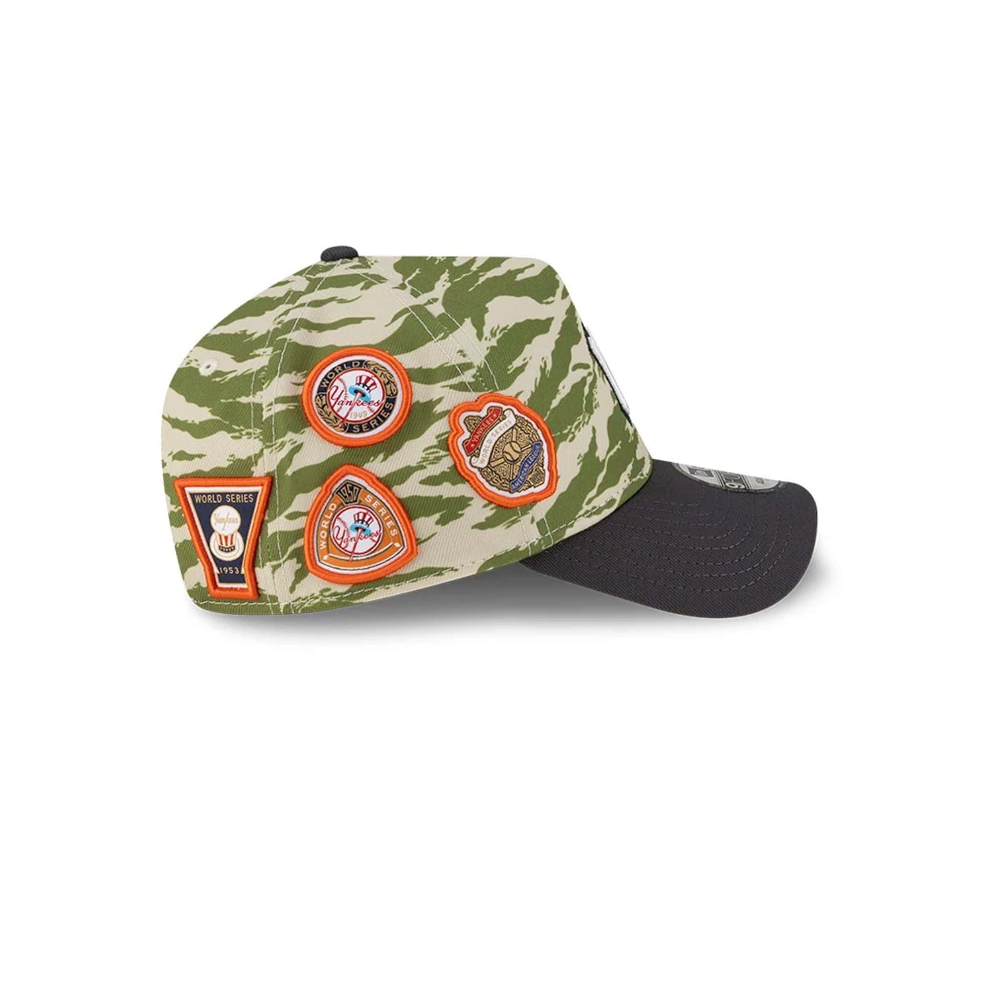 New York Yankees MLB Tiger Camo Green 9FORTY A-Frame Cap - Image 7