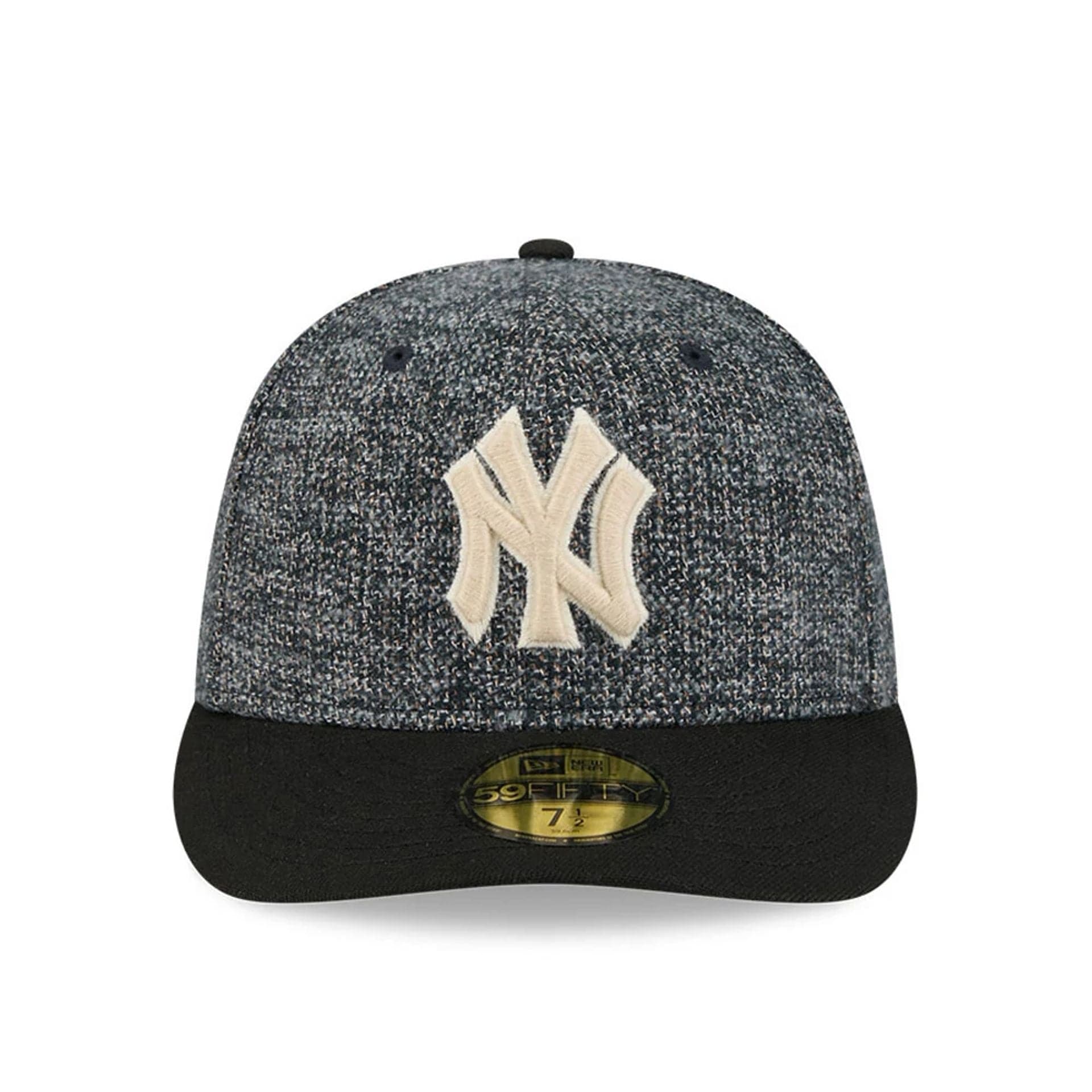 New York Yankees MLB Tweedy Cotton Black 59FIFTY Fitted Cap - Image 3