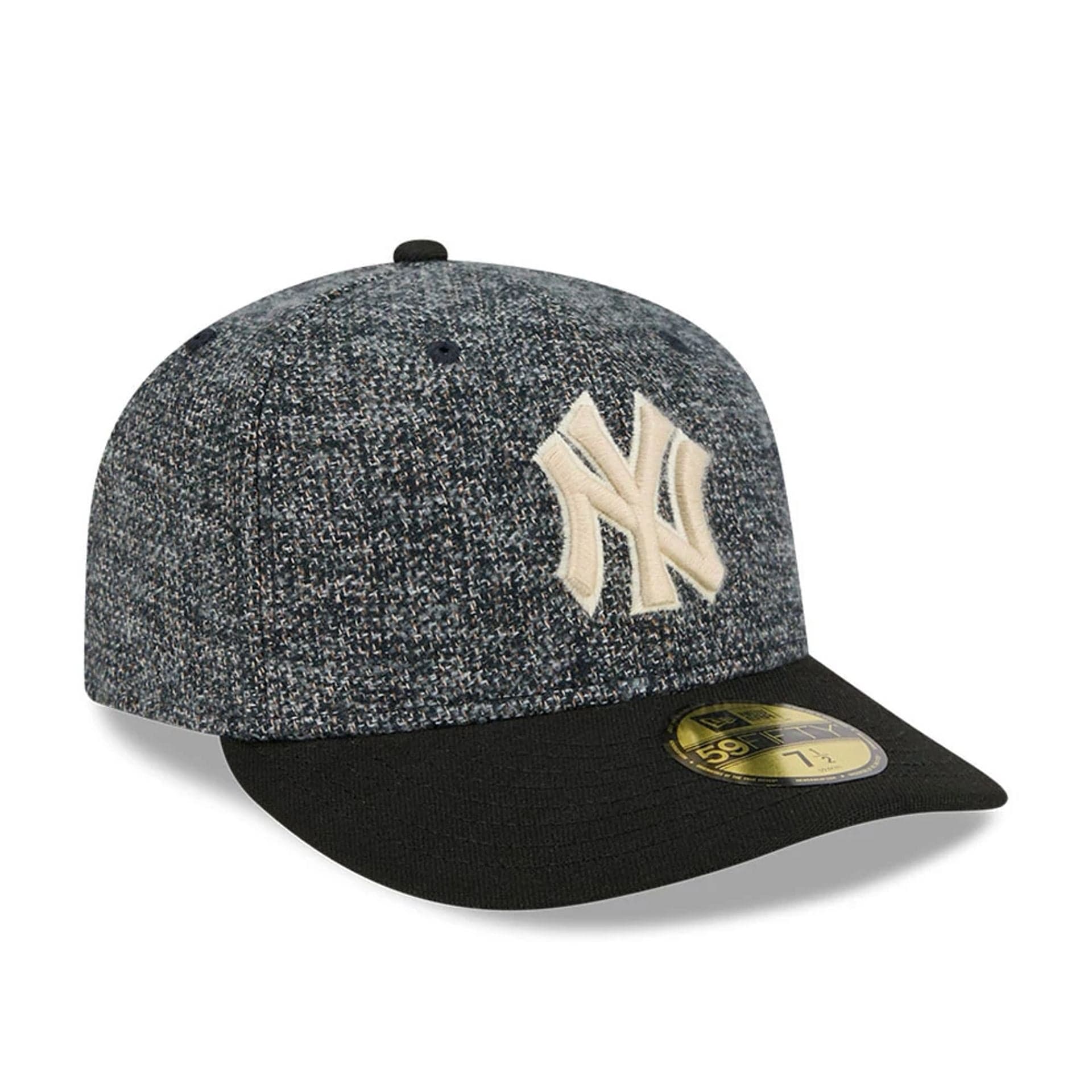 New York Yankees MLB Tweedy Cotton Black 59FIFTY Fitted Cap - Image 4