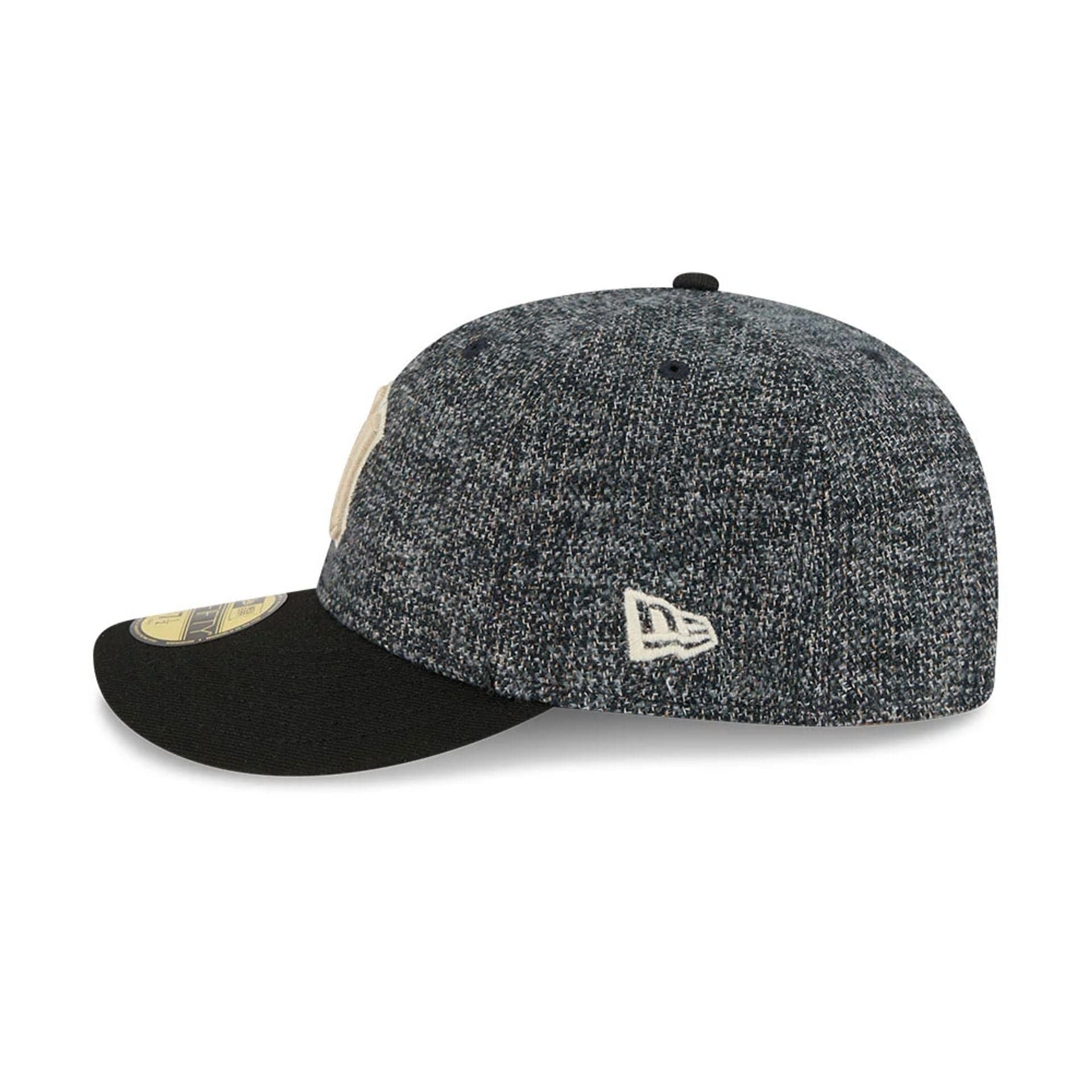 New York Yankees MLB Tweedy Cotton Black 59FIFTY Fitted Cap - Image 5