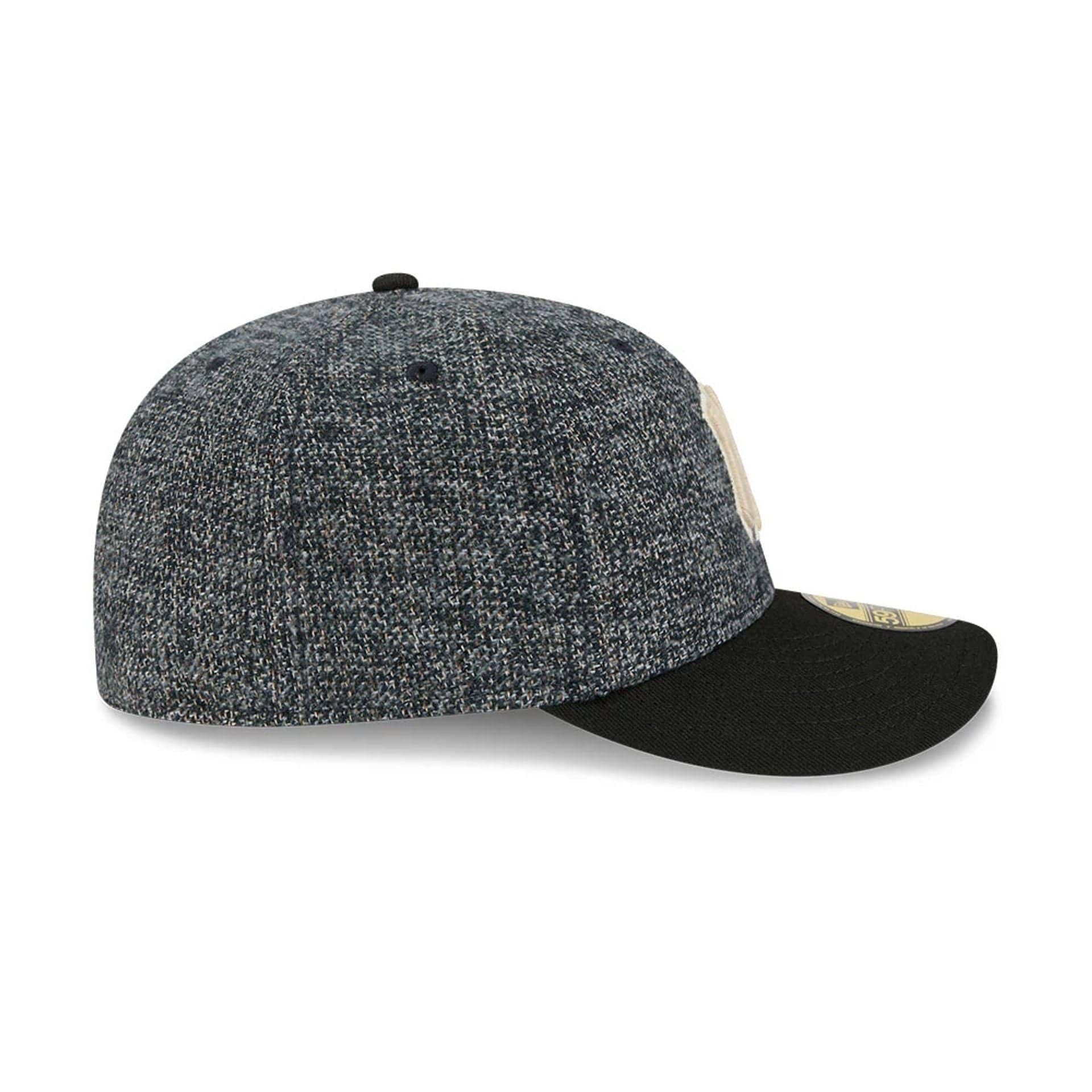 New York Yankees MLB Tweedy Cotton Black 59FIFTY Fitted Cap - Image 6