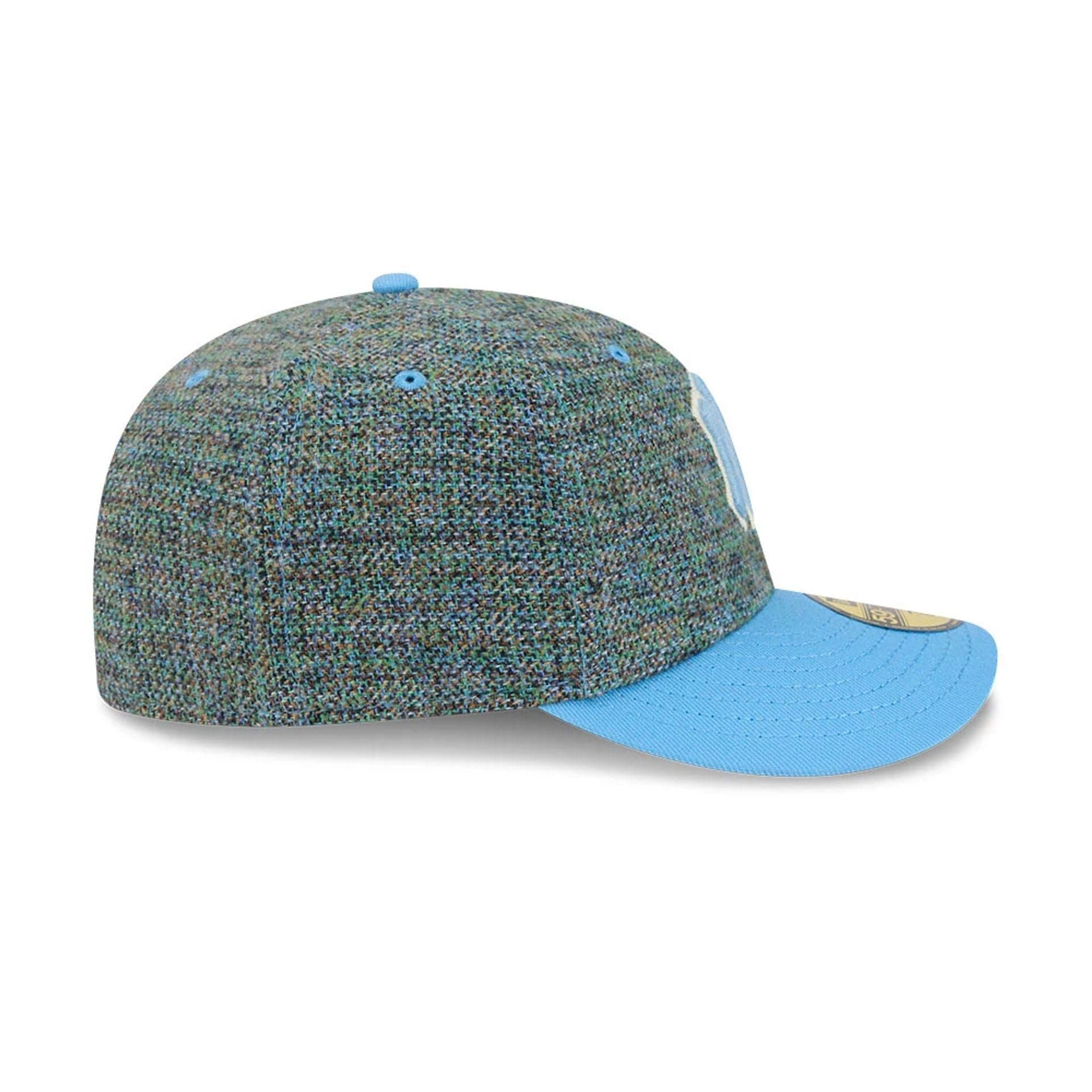 New York Yankees MLB Tweedy Cotton Pastel Blue 59FIFTY Fitted Cap - Image 6