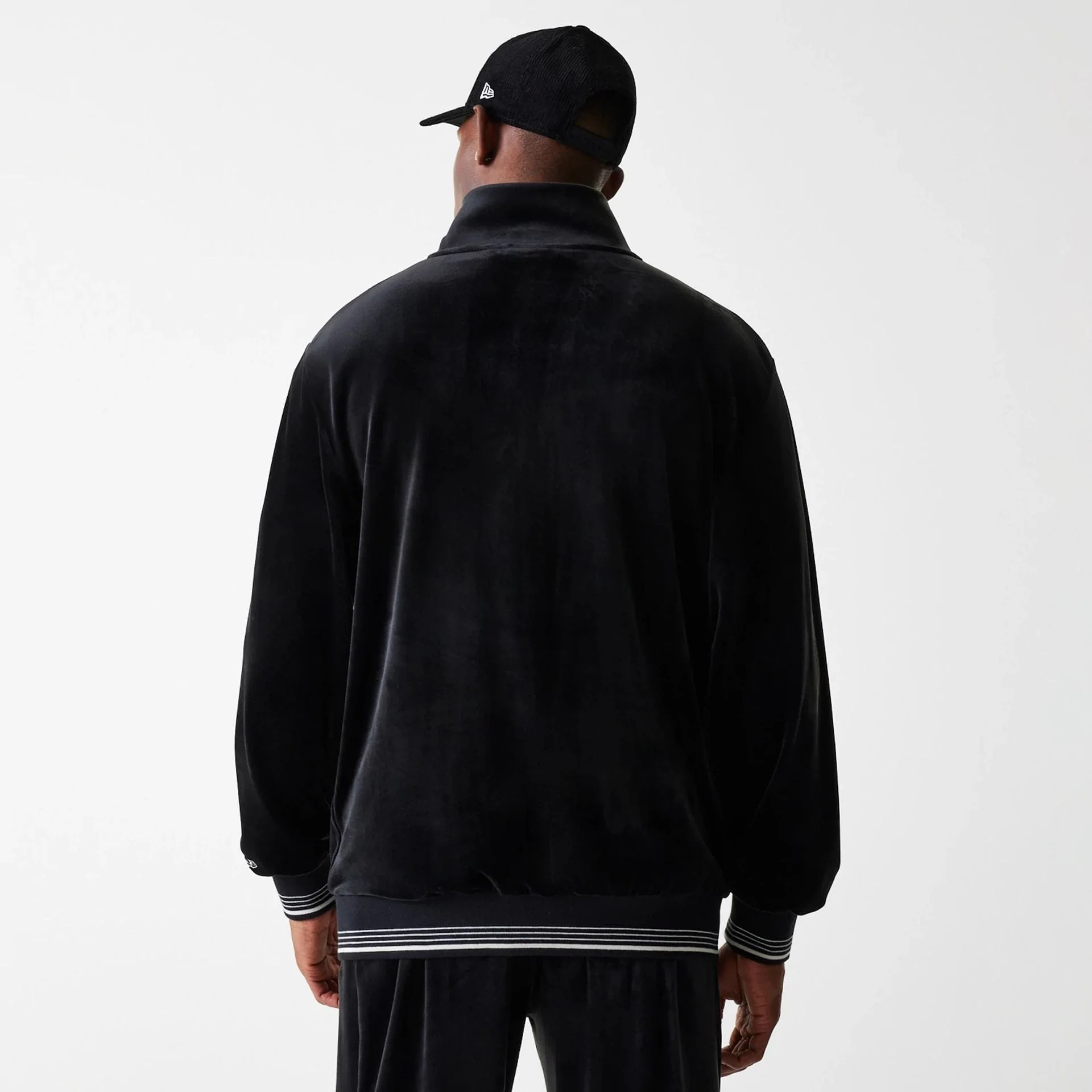 New York Yankees MLB Velour Black Track Top - Image 2
