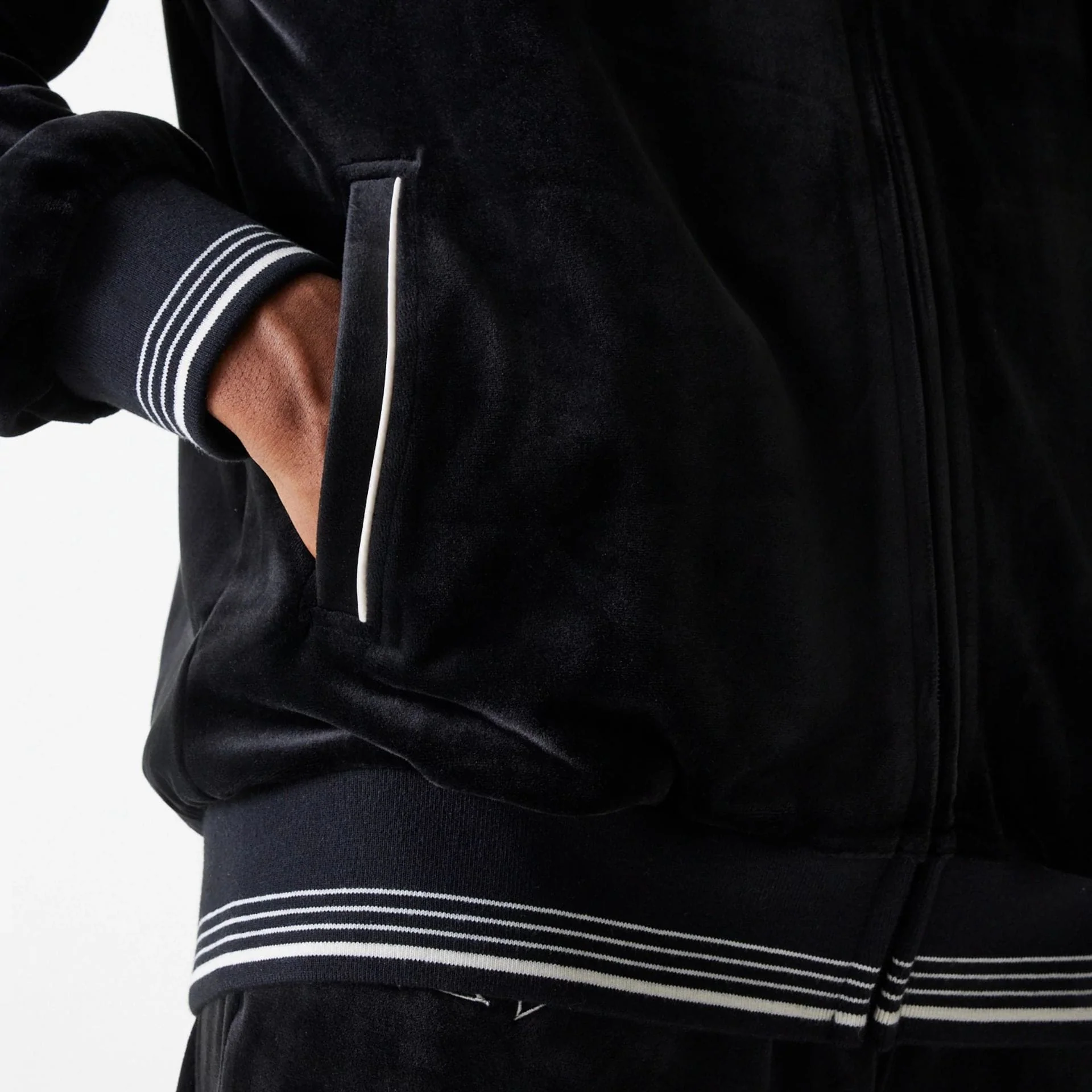 New York Yankees MLB Velour Black Track Top - Image 6