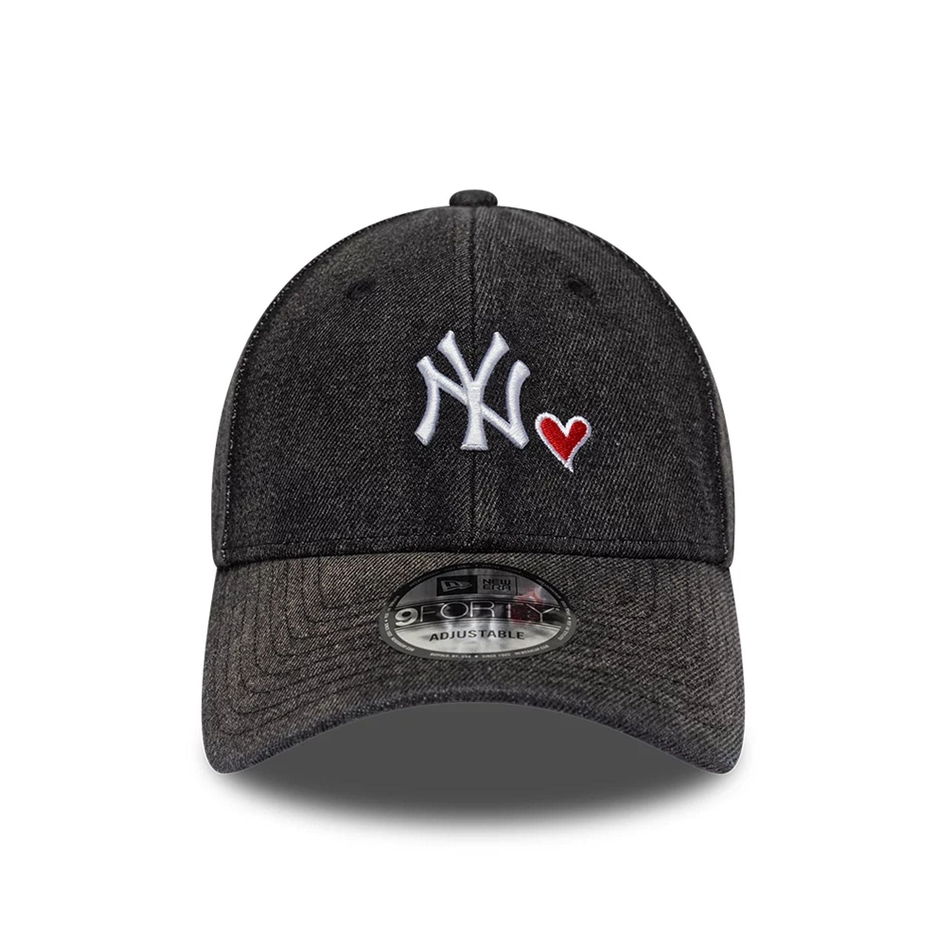 New York Yankees MLB Washed Denim Black 9FORTY Adjustable Cap - Image 2