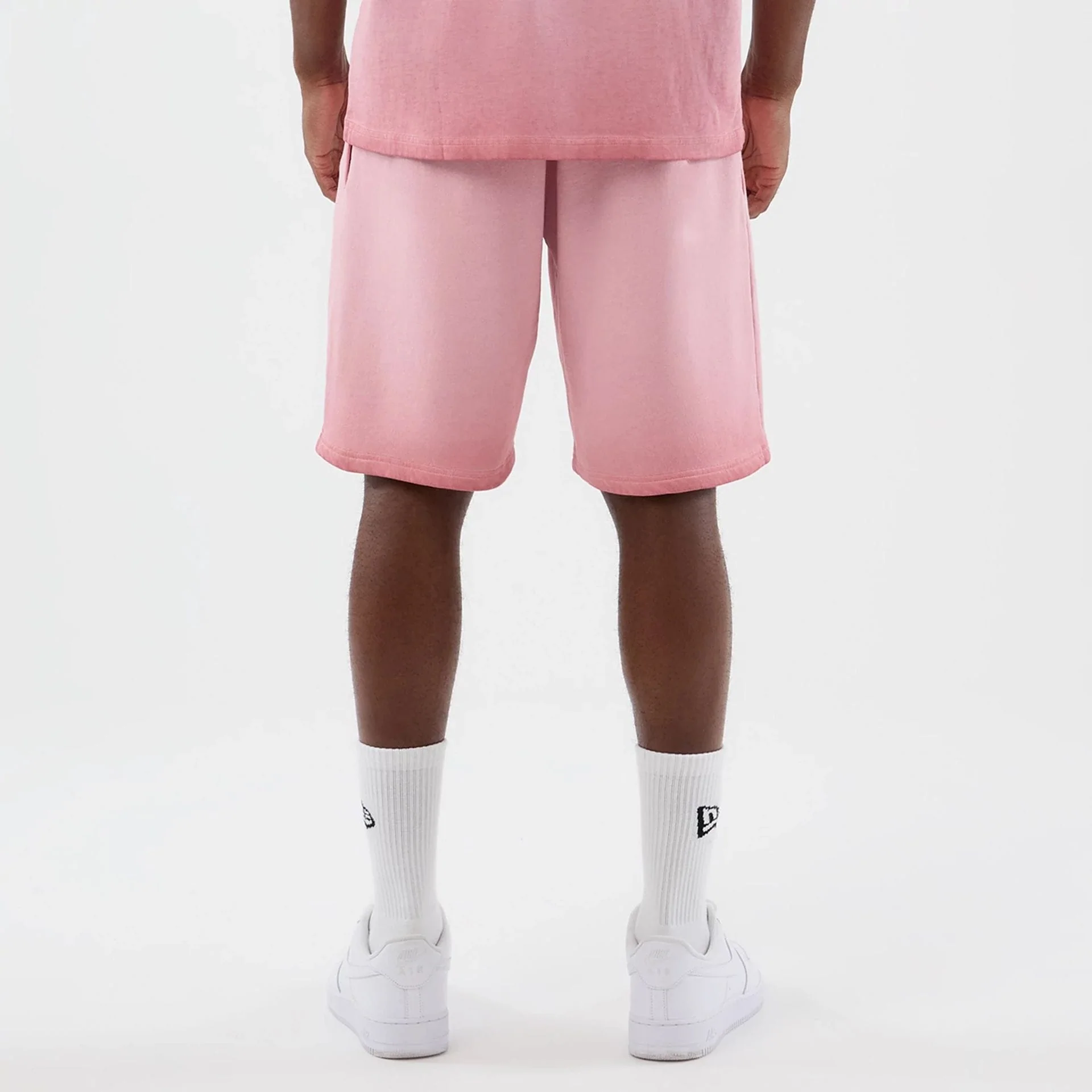 New York Yankees MLB Washed Logo Pastel Pink Shorts - Image 2