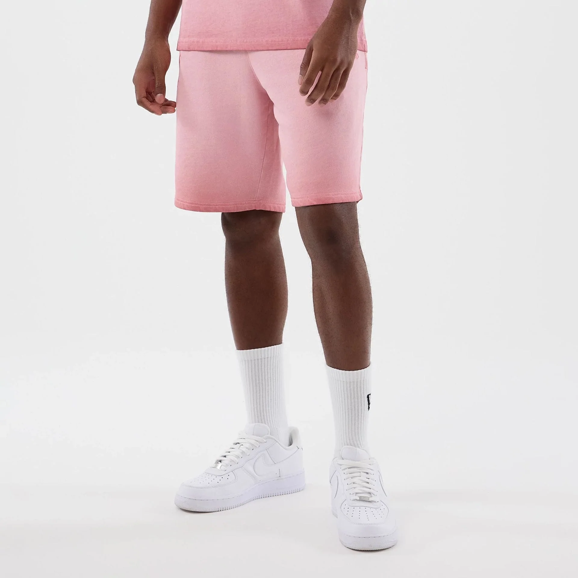 New York Yankees MLB Washed Logo Pastel Pink Shorts - Image 7