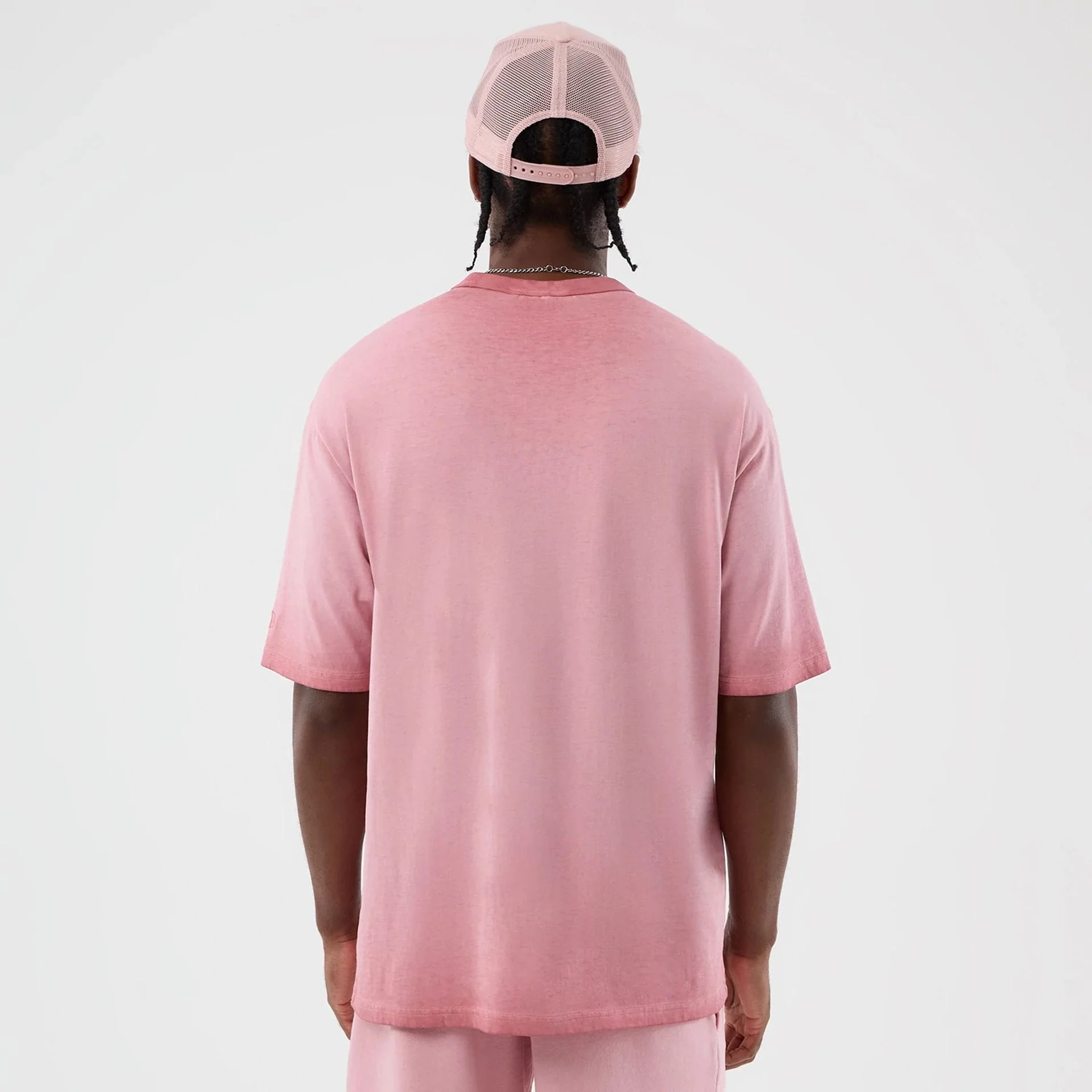 New York Yankees MLB Washed Logo Pastel Pink T-Shirt - Image 2
