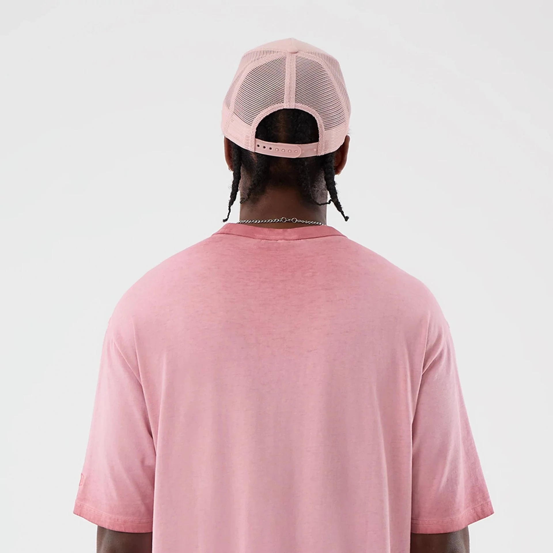 New York Yankees MLB Washed Logo Pastel Pink T-Shirt - Image 8