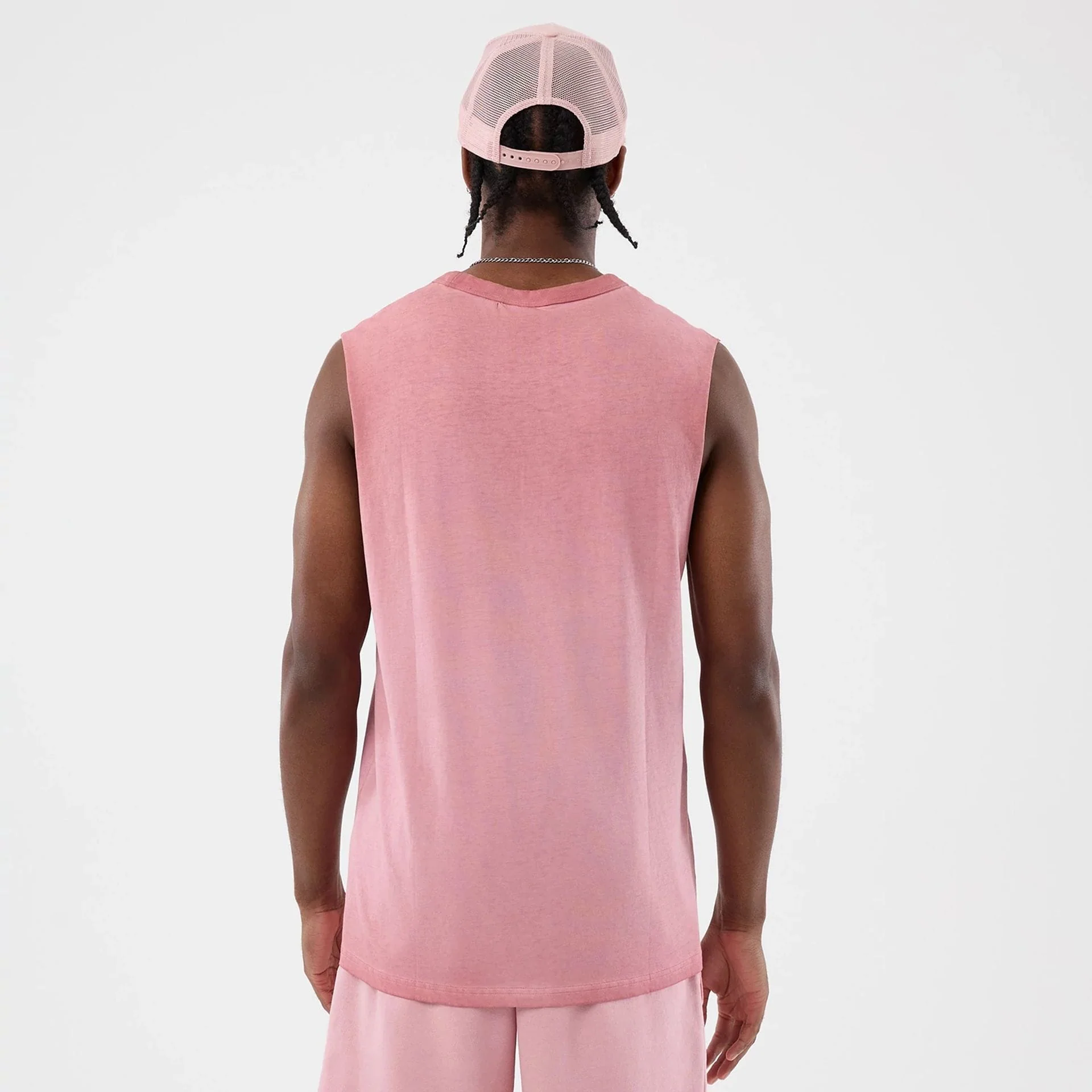 New York Yankees MLB Washed Logo Pastel Pink Vest - Image 2
