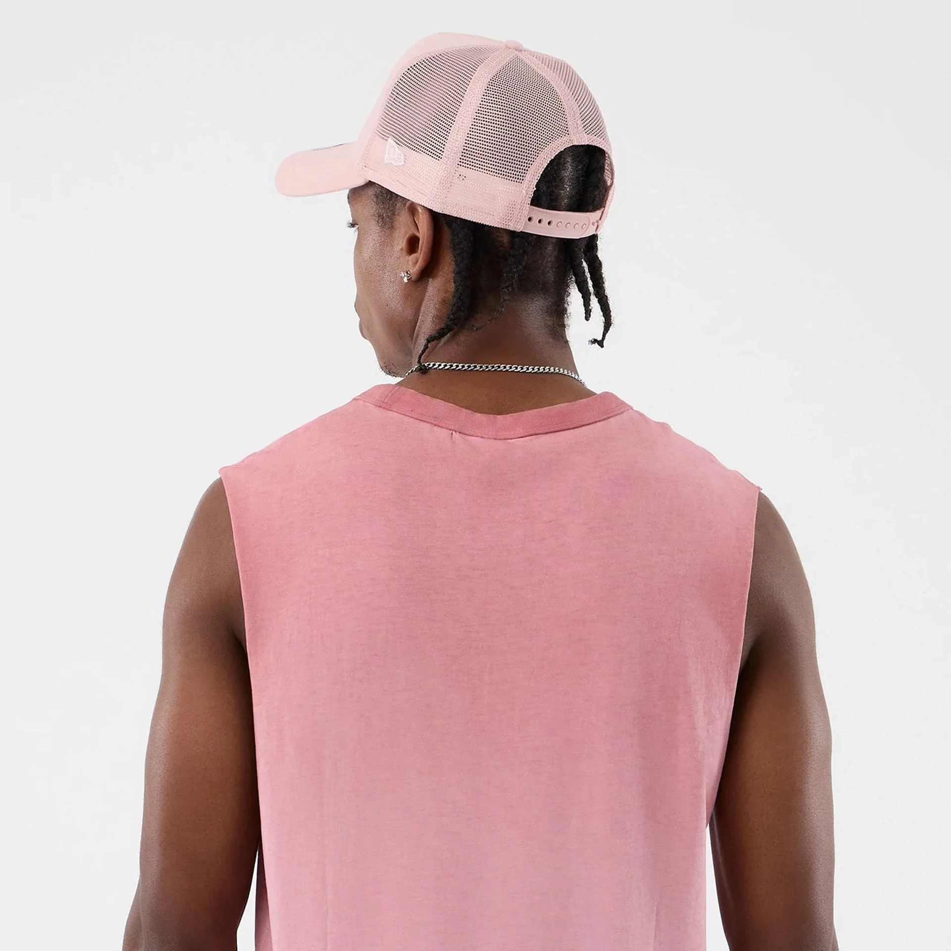New York Yankees MLB Washed Logo Pastel Pink Vest - Image 8