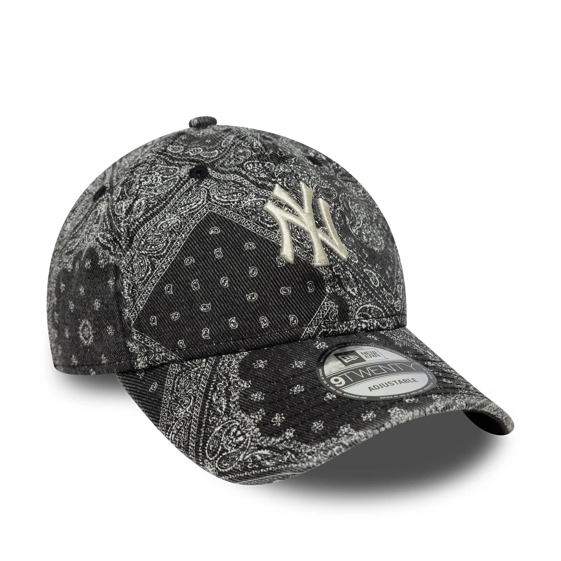 New York Yankees MLB Washed Paisley Black 9TWENTY Cap - Image 3