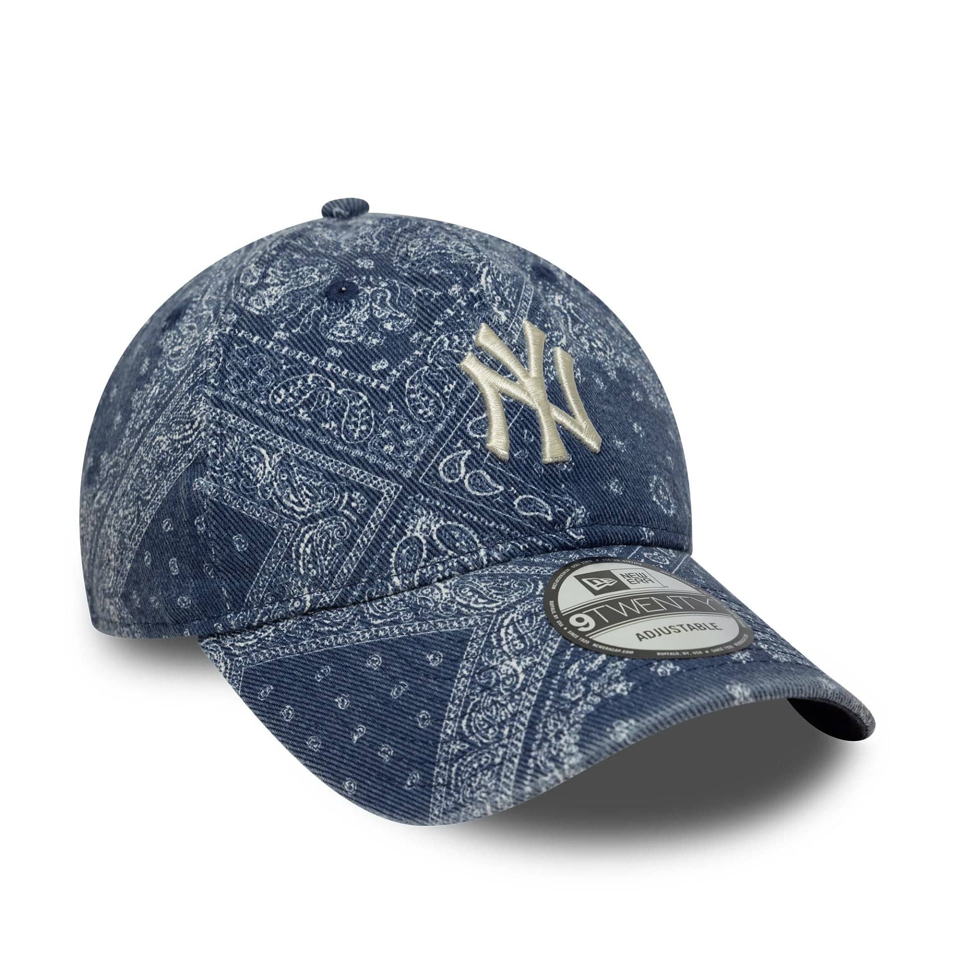 New York Yankees MLB Washed Paisley Navy 9TWENTY Cap - Image 3