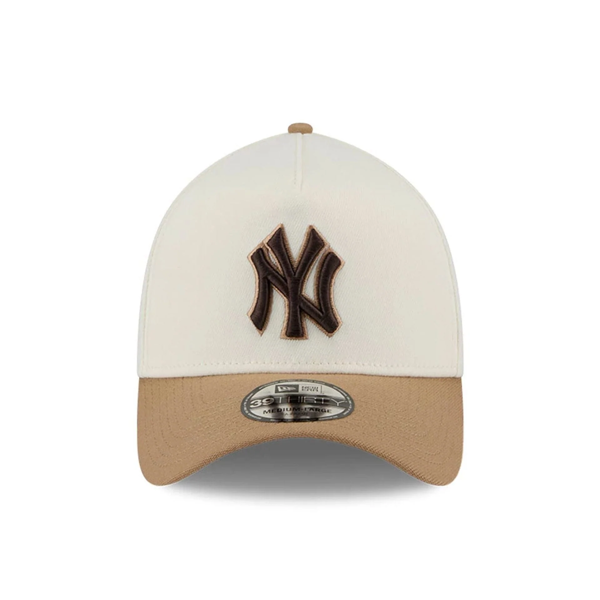 New York Yankees MLB White 39THIRTY A-Frame Stretch Fit Cap - Image 3