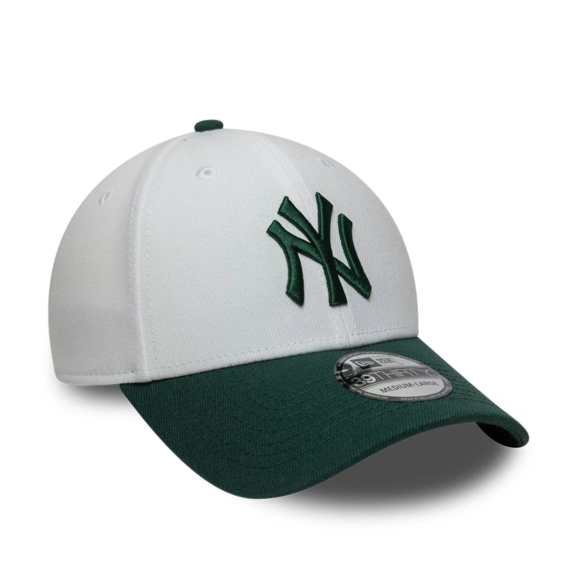New York Yankees MLB White 39THIRTY Stretch Fit Cap - Image 3