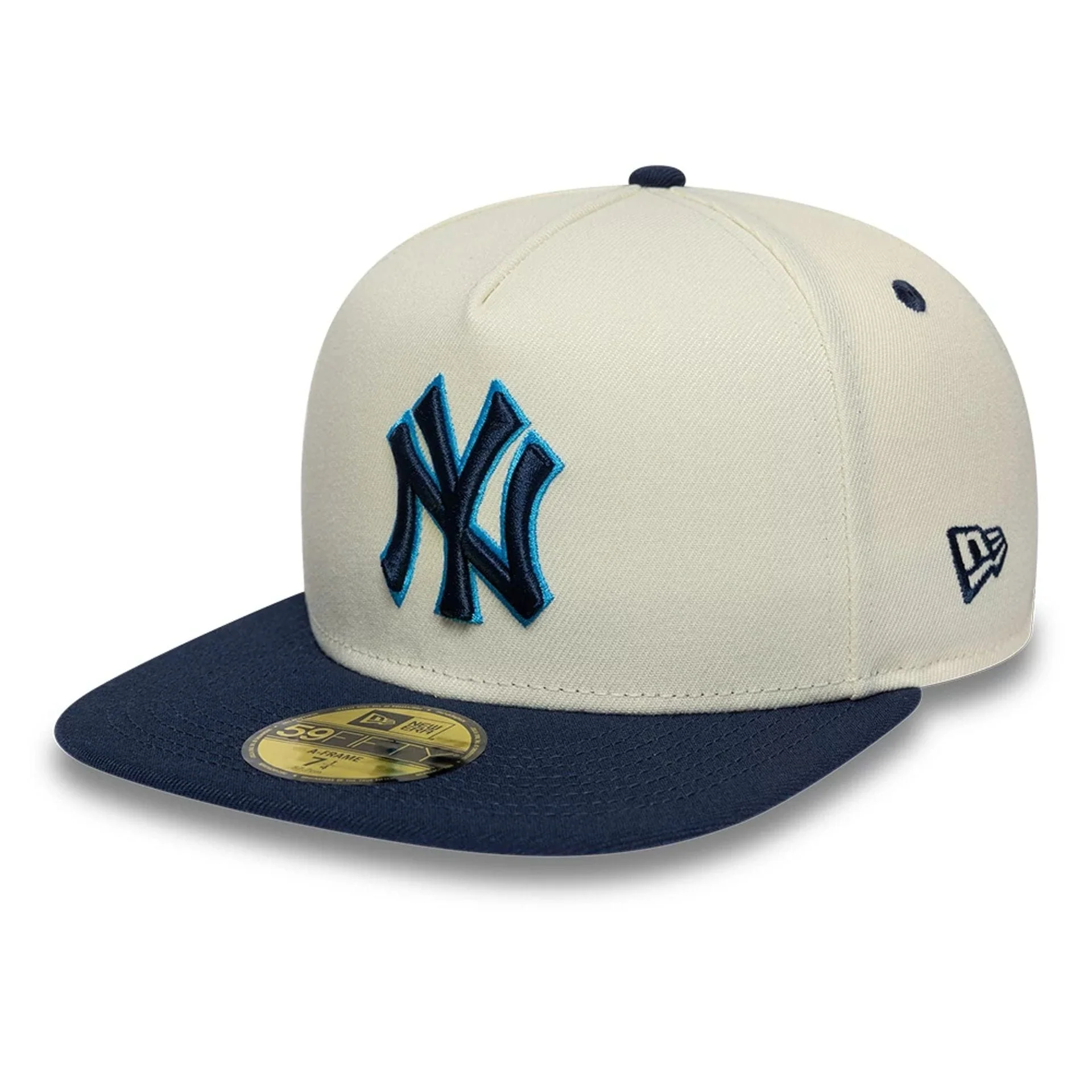 New York Yankees MLB White 59FIFTY A-Frame Fitted Cap - Image 4