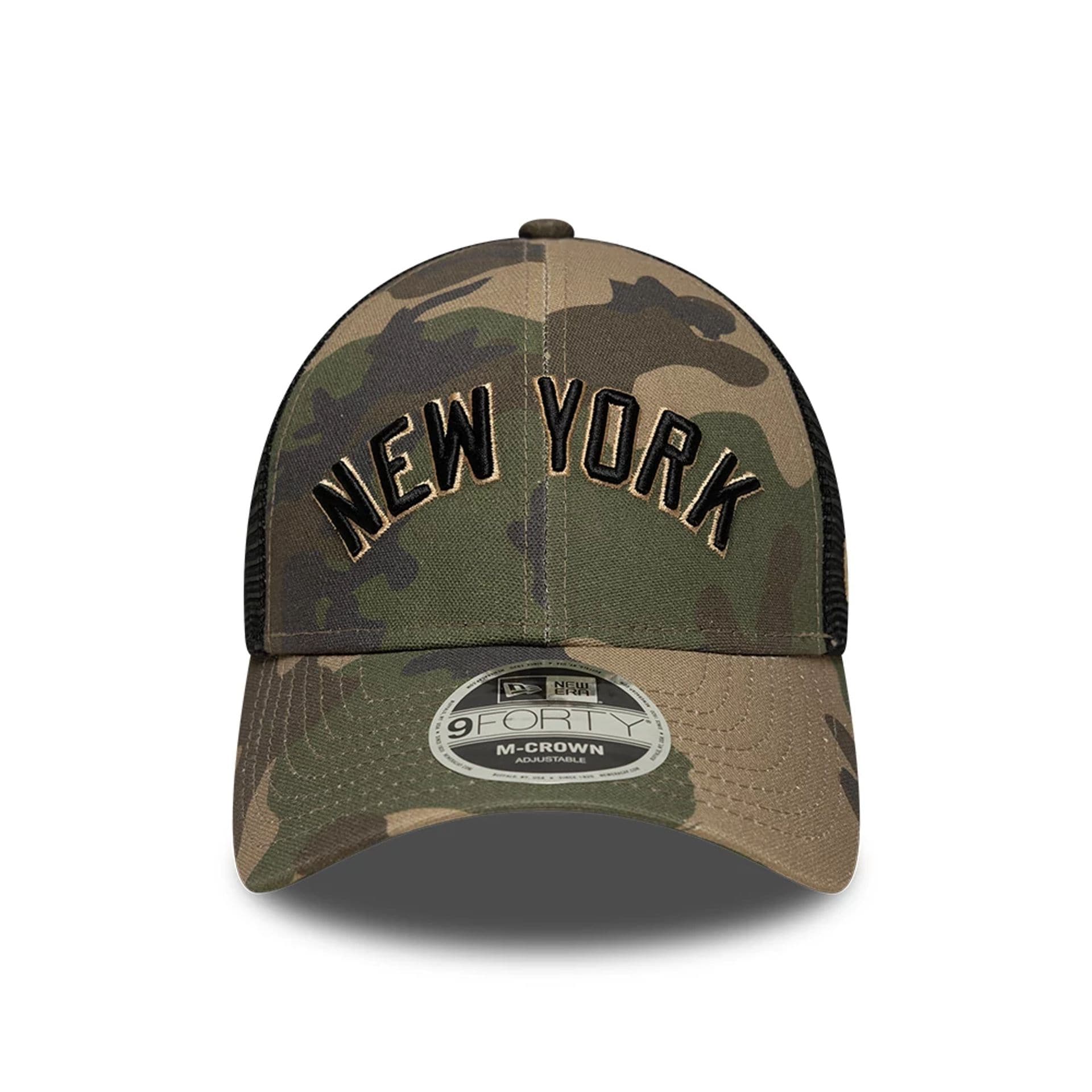 New York Yankees MLB Wordmark Woodland Camo 9FORTY M-Crown Adjustable Cap - Image 2