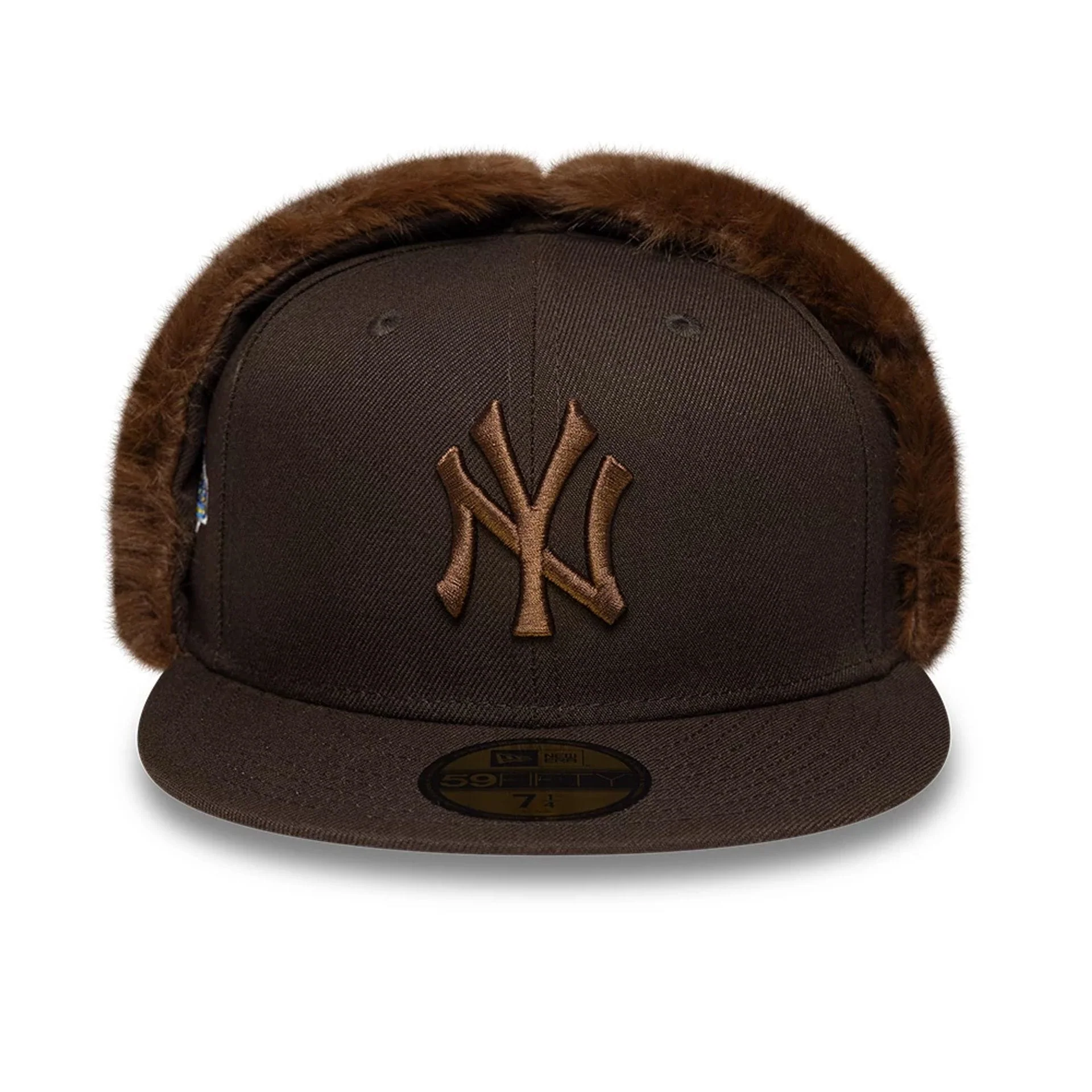 New York Yankees MLB World Series Dark Brown Dogear 59FIFTY Fitted Cap - Image 3