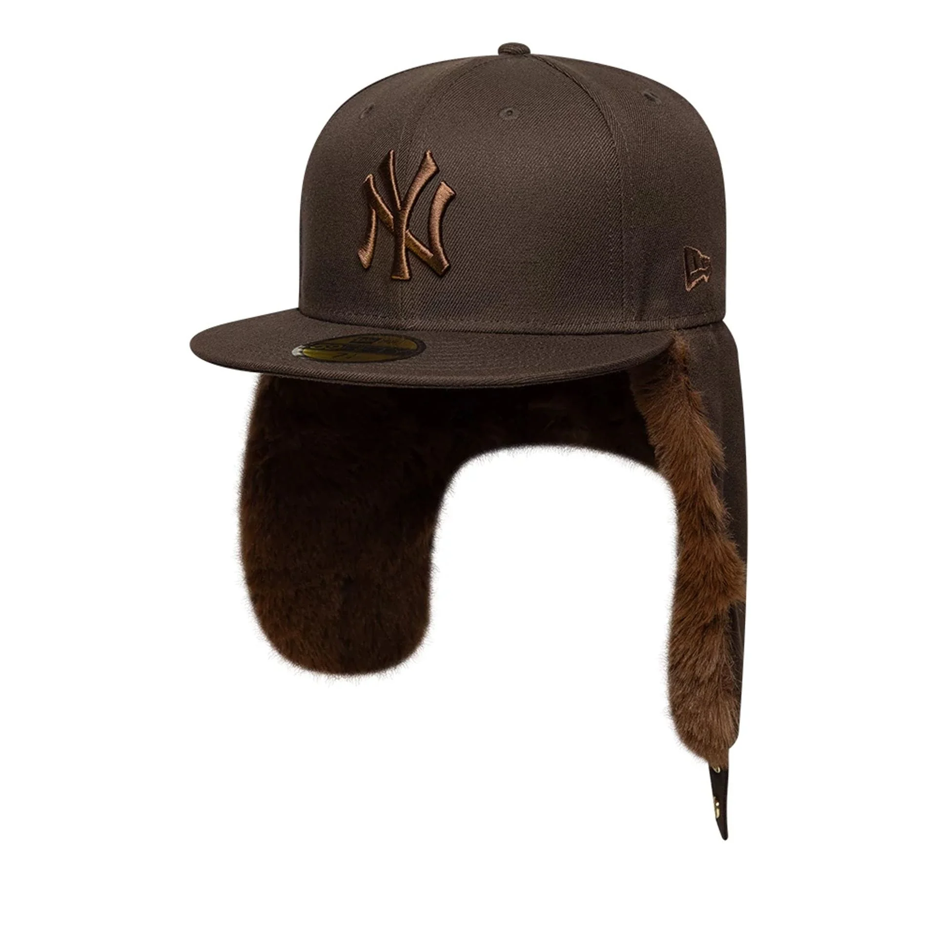 New York Yankees MLB World Series Dark Brown Dogear 59FIFTY Fitted Cap - Image 7