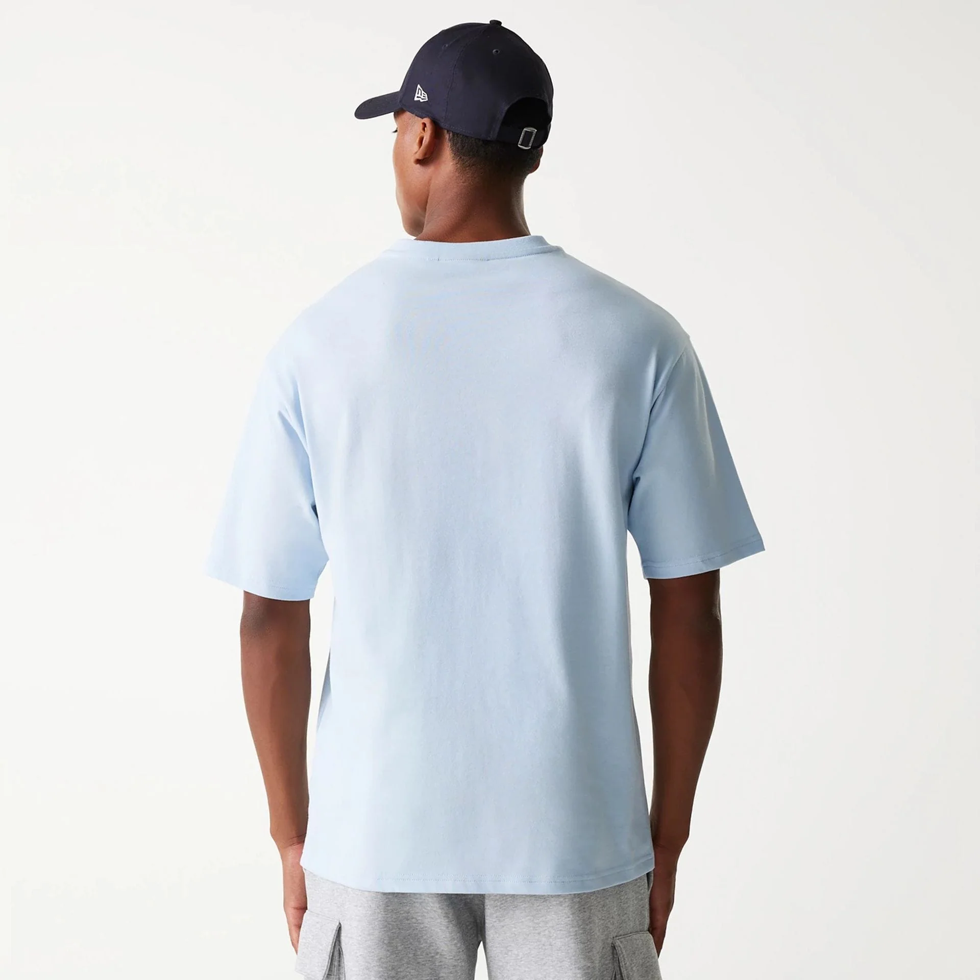 New York Yankees MLB World Series Pastel Blue Oversized T-Shirt - Image 2