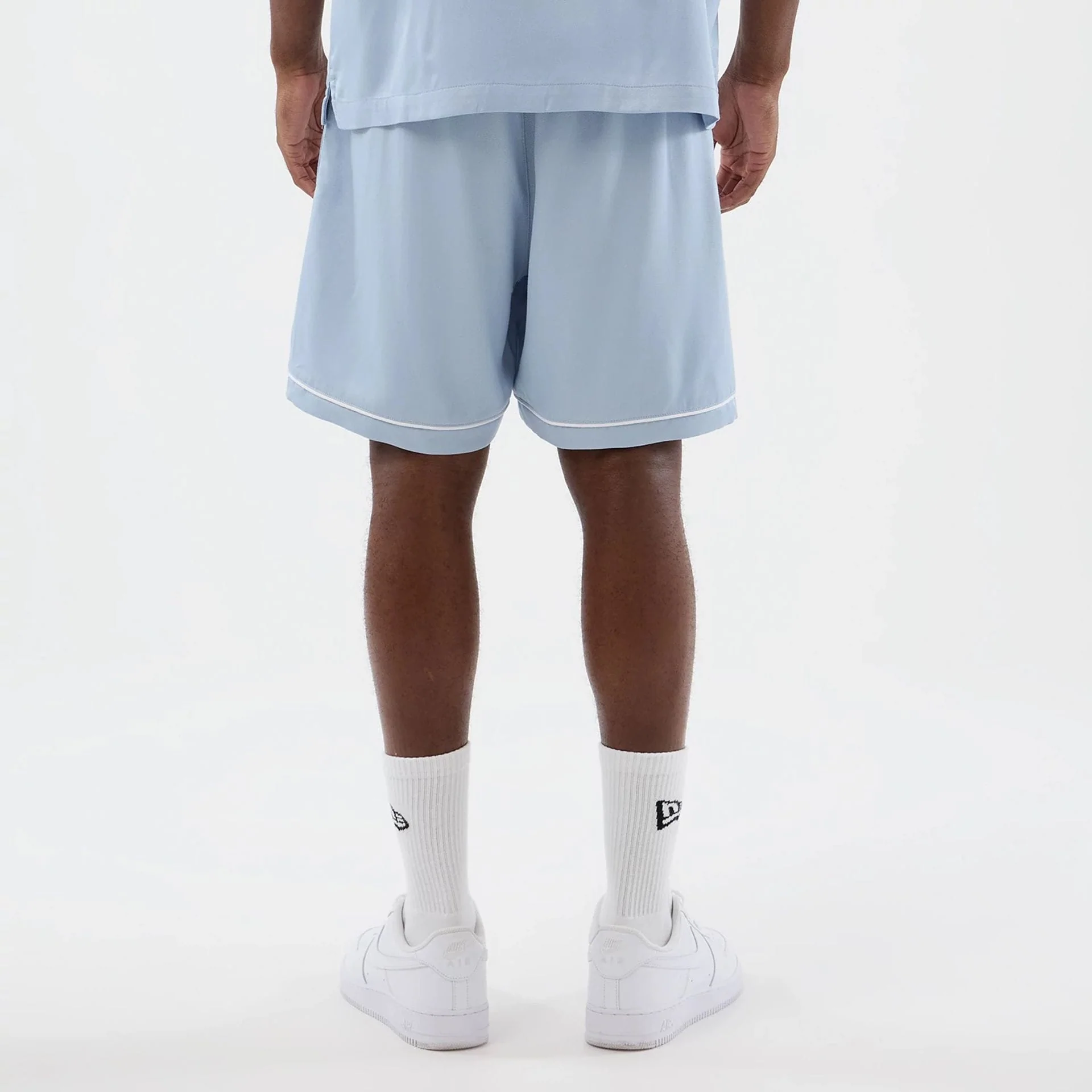 New York Yankees MLB Woven Pastel Blue Shorts - Image 2