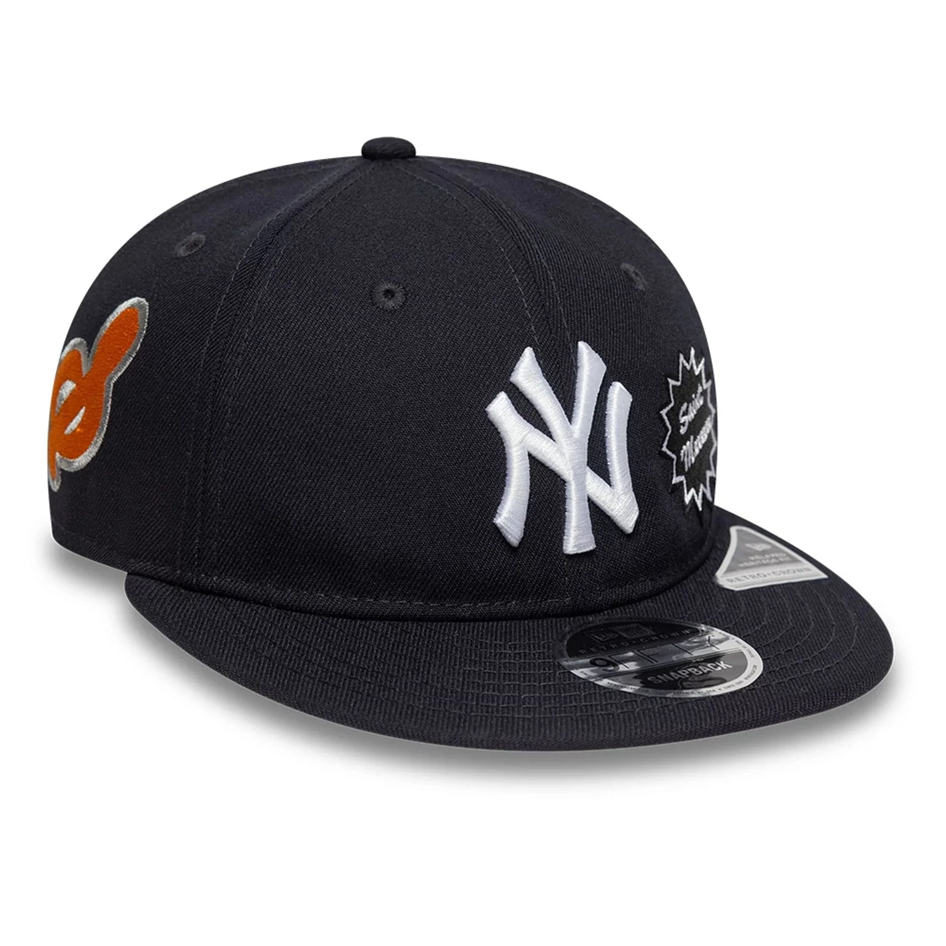 New York Yankees MLB X Saint Mxxxxxx Navy Retro Crown 9FIFTY Snapback Adjustable Cap - Image 3