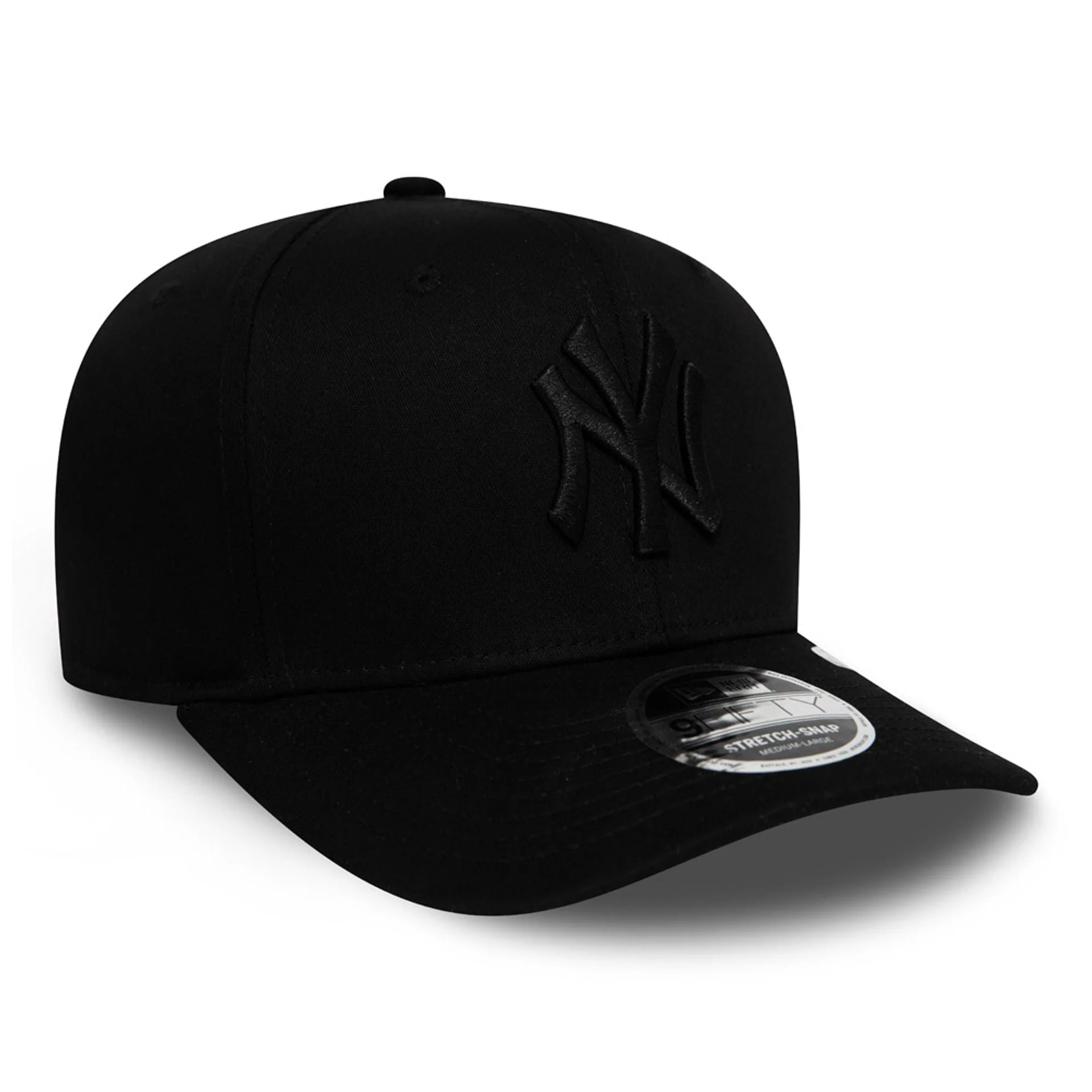 New York Yankees Tonal Black 9FIFTY Stretch Snap Cap - Image 3