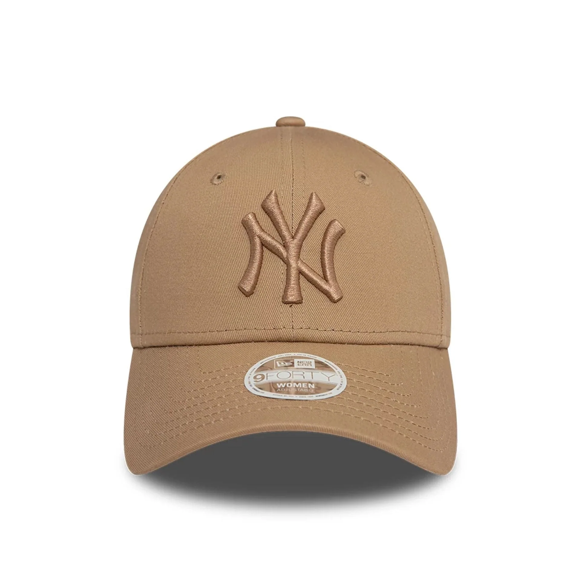 New York Yankees Womens League Essential Light Beige 9FORTY Adjustable Cap - Image 5