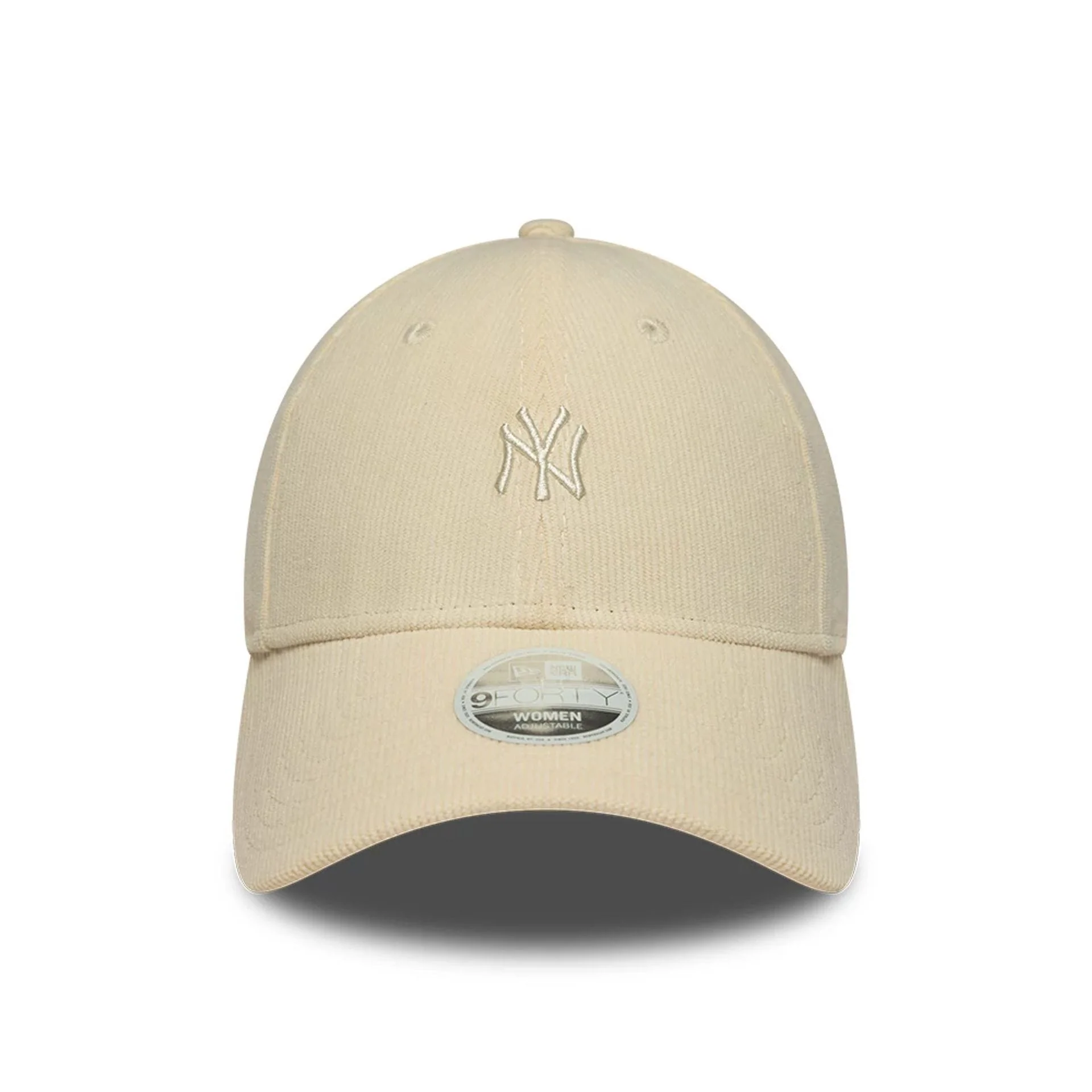New York Yankees Womens MLB Cord Cream 9FORTY Adjustable Cap - Image 2