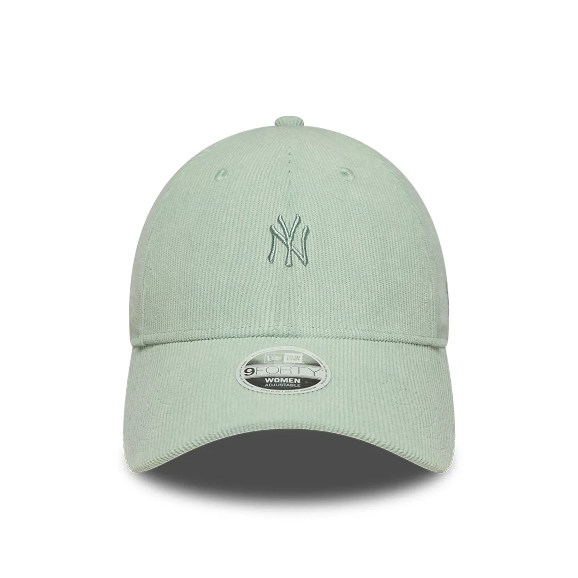 New York Yankees Womens MLB Cord Pastel Green 9FORTY Adjustable Cap - Image 2