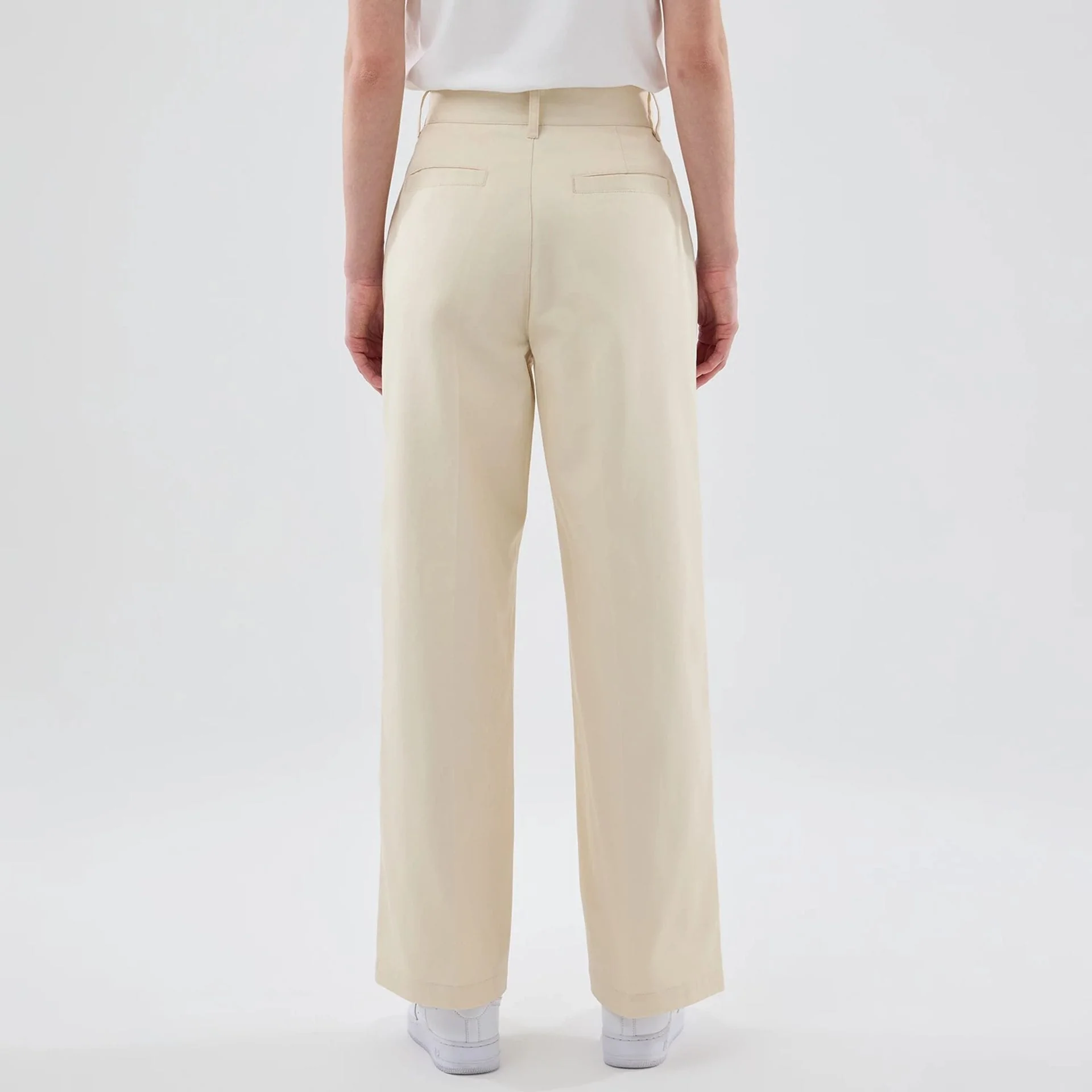 New York Yankees Womens MLB Cream Chino Trousers - Image 2