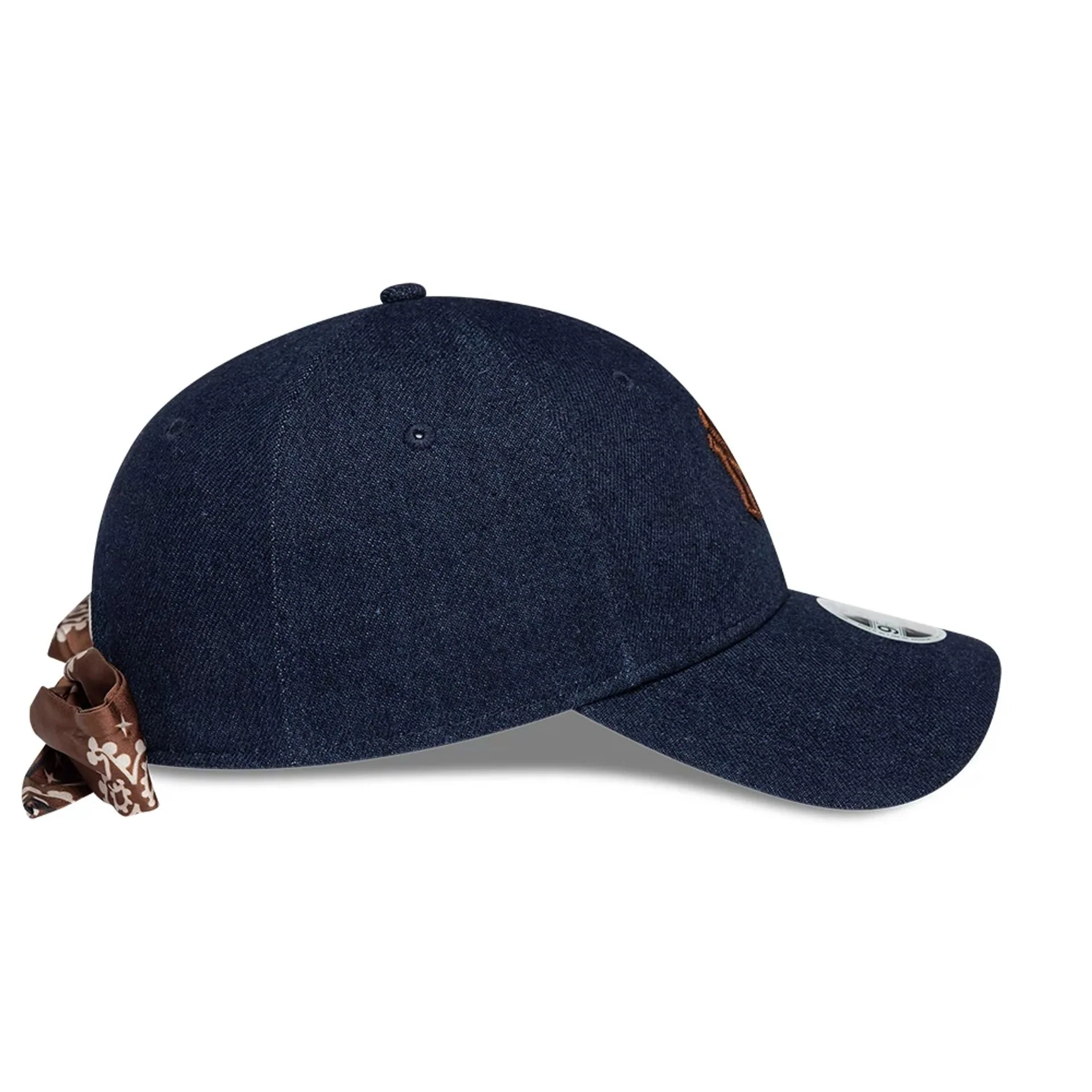 New York Yankees Womens MLB Denim Navy 9FORTY Bowback Adjustable Cap - Image 6